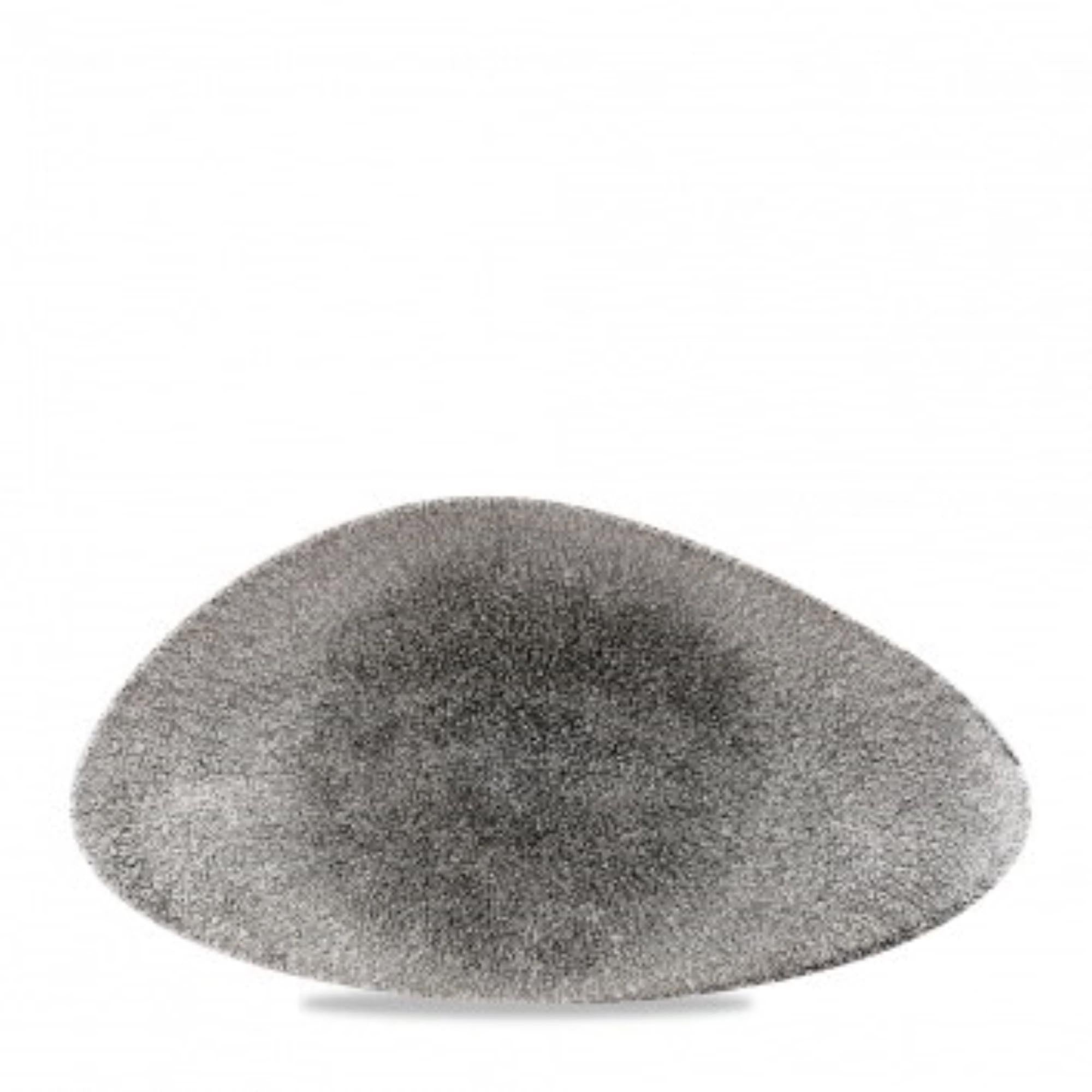 Elegante, dreieckige Raku-Glasurplatte, langlebig, spülmaschinenfest, ideal für kreative Speisenpräsentationen.