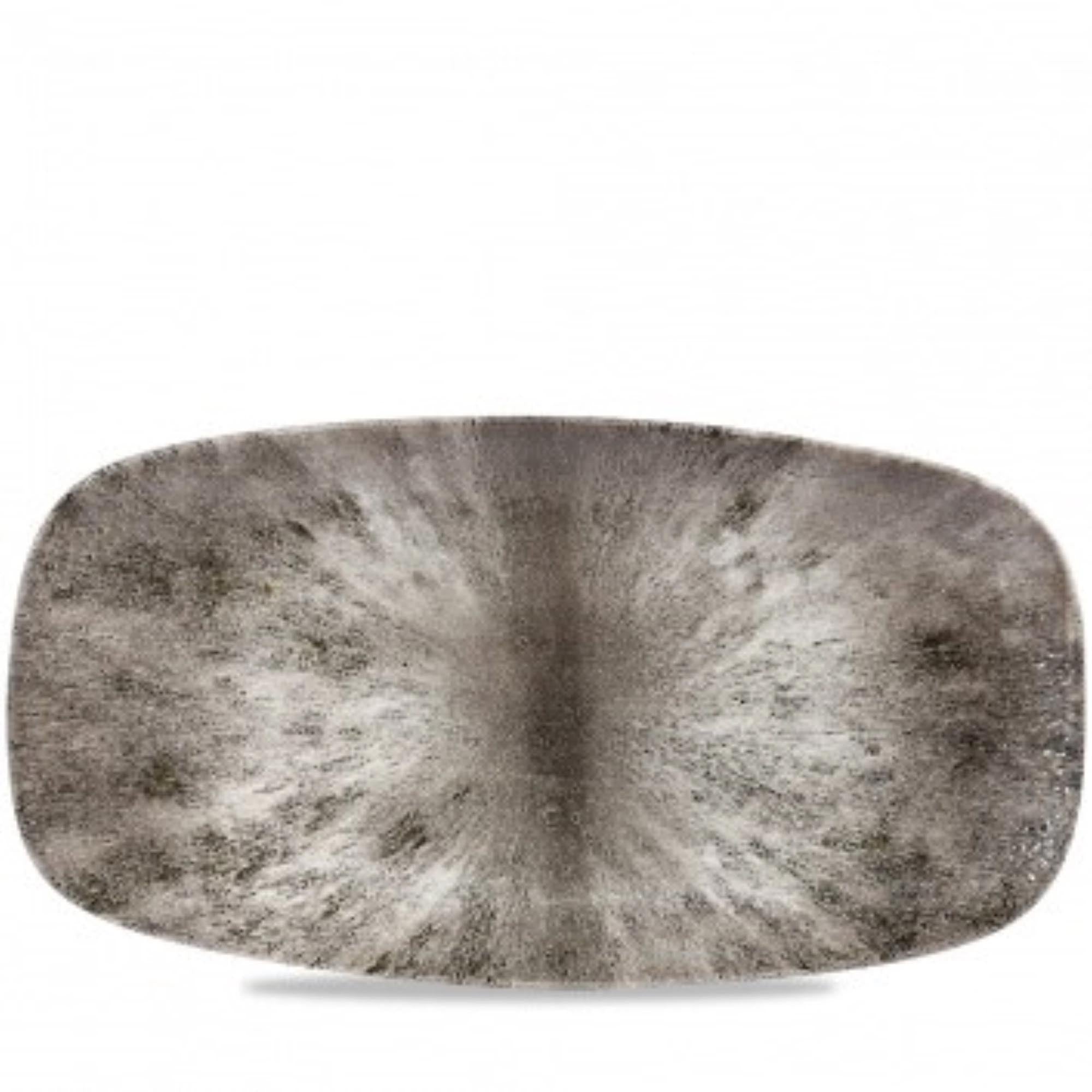 Die S.P. Stone Quartz Black Platte von Churchill: elegant, langlebig, kratzfest, hitzebeständig, ideal für stilvolle Speisenpräsentation.