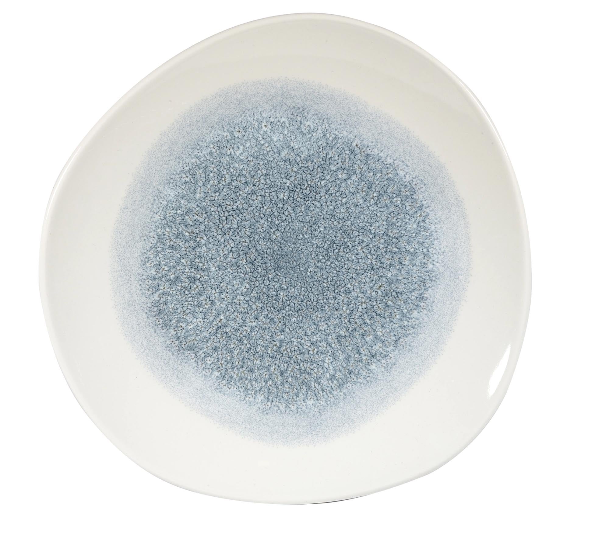 Entdecken Sie den eleganten S.P. Raku Topaz Blue Organic Teller (28.6 cm) aus hochwertigem Porzellan. Ideal für stilvolle Tischdekoration und vielseitige Anlässe.