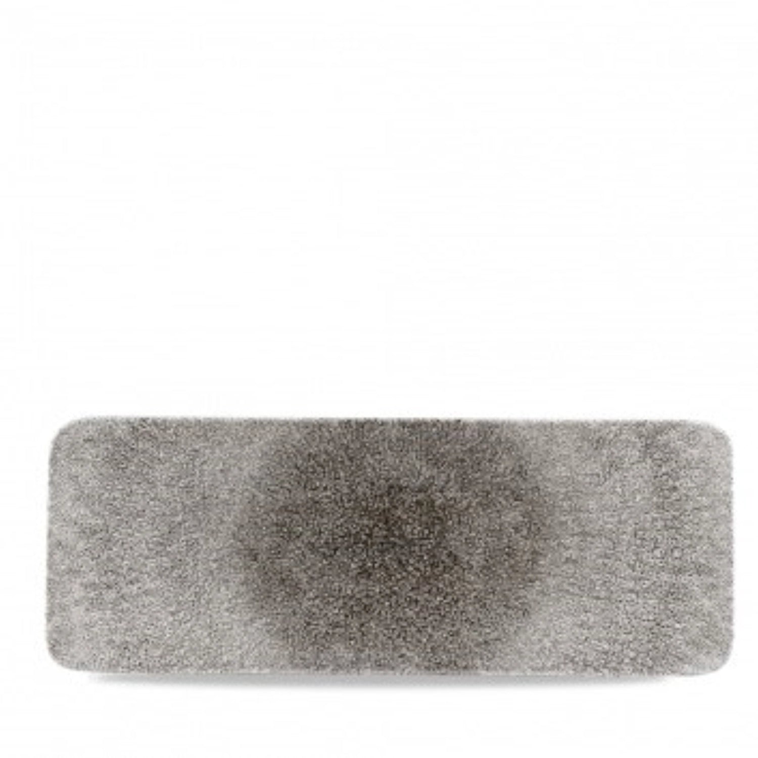 S.PRaku Quartz Black plate flat rectangular 37.6x14cm