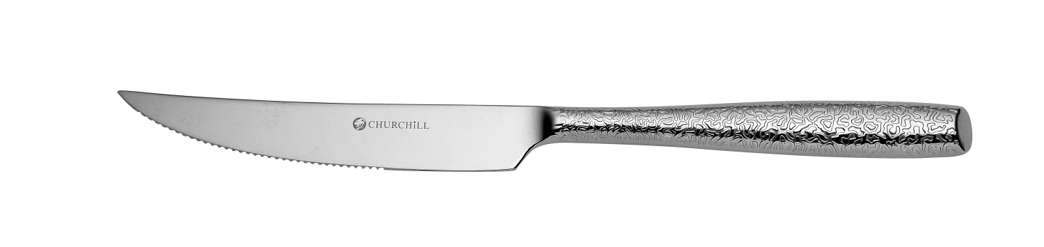 Raku Steakmesser 7mm 23.3cm in Silber präsentiert im Onlineshop von KAQTU Design AG. Küchenmesser ist von Churchill