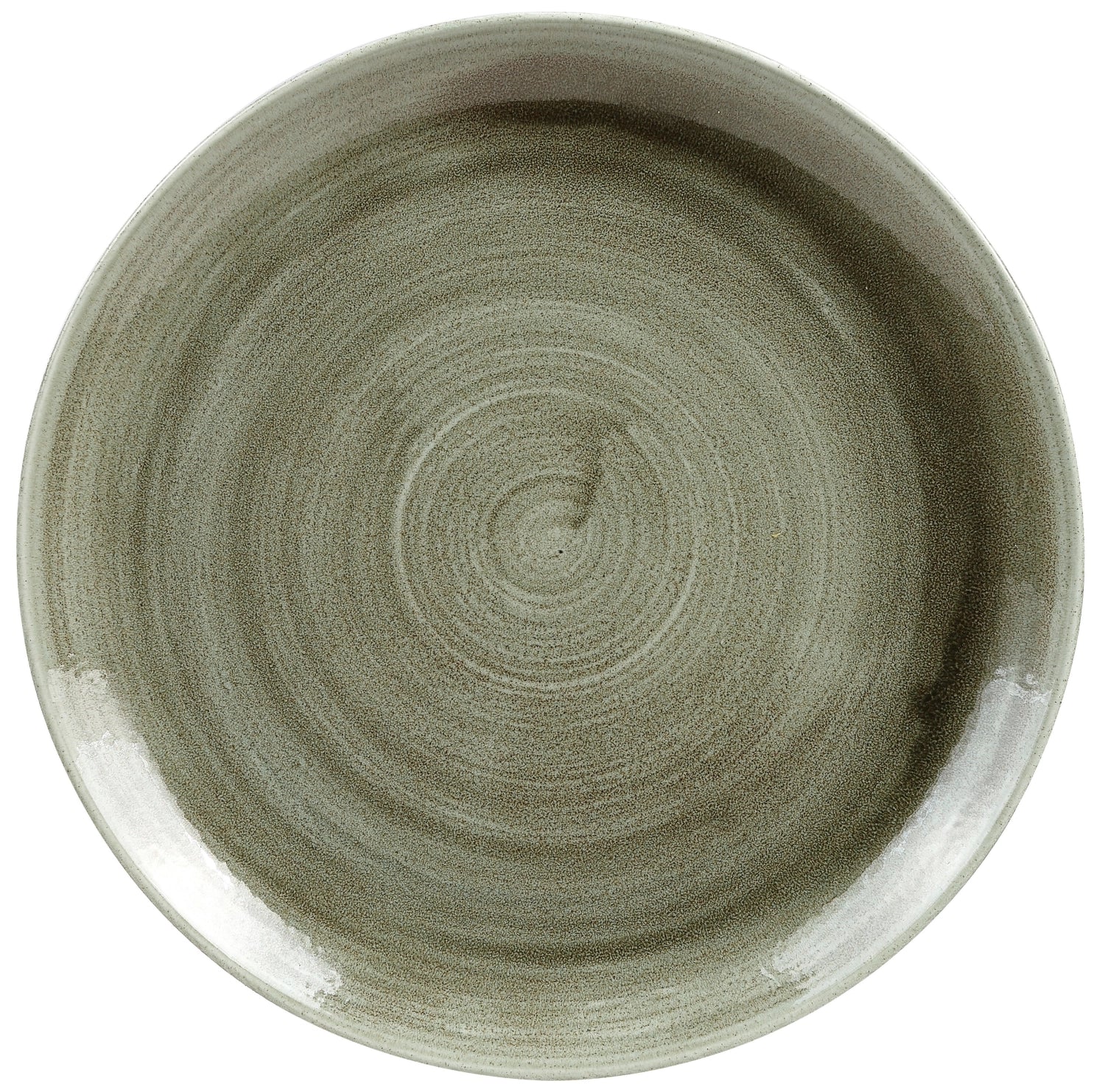 Stonecast patine oncée plaque coupé verte plate 26cm 26cm