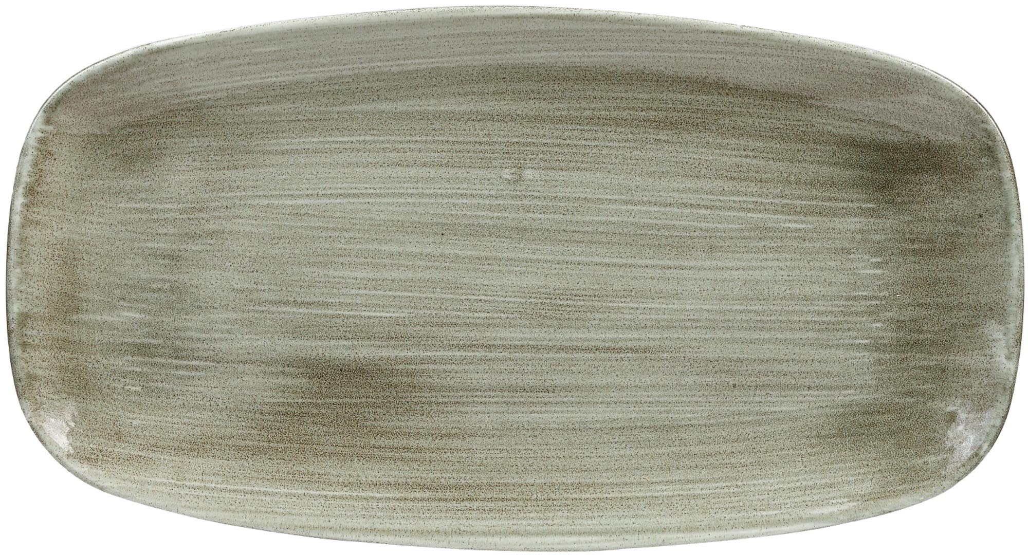 Stonecast Patina Burnished Green Platte rechteckig 35.5x18.9