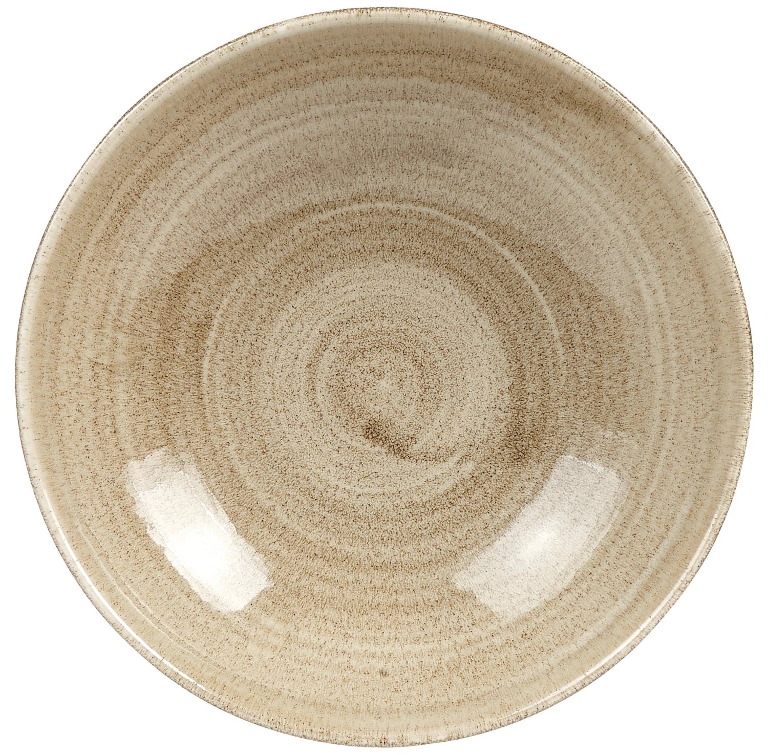 Stonecast patine antique taupe coupé plaque profonde 18,2 cm