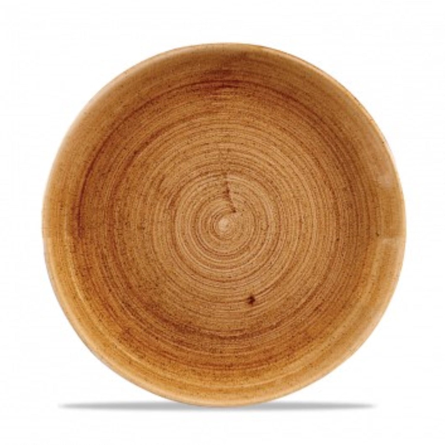 Piastra coupé in rame vintage con patina di stonecast piatto 26 cm