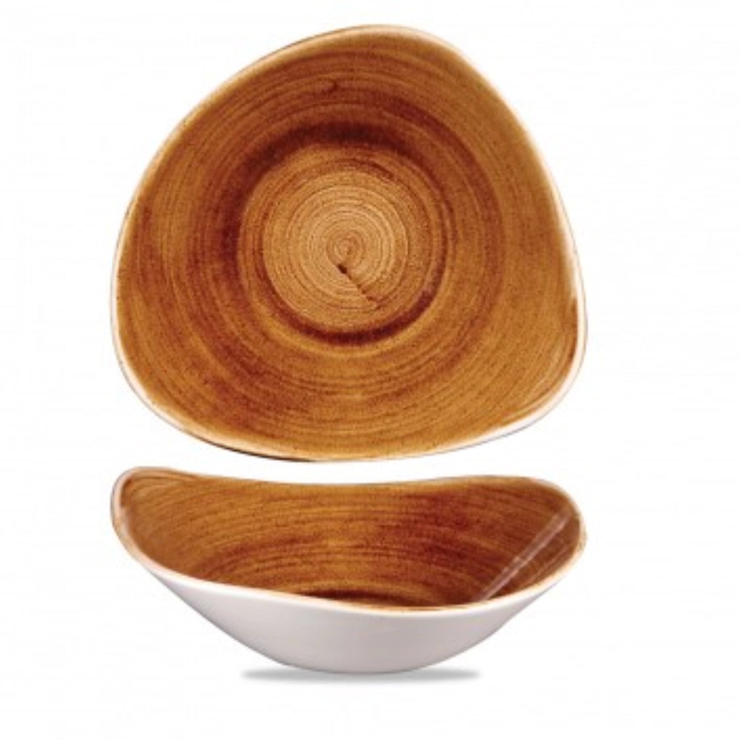 STONECAST Patine Vintage Copper Triangle Plate profonde 23,5 cm