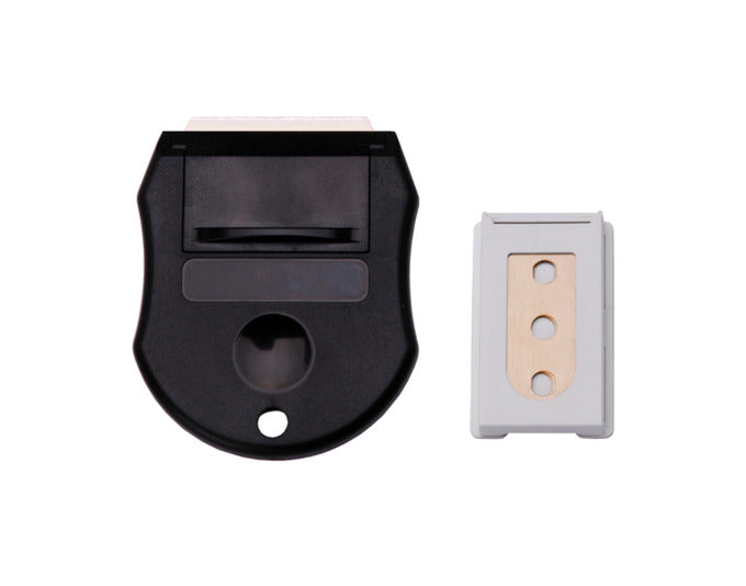 Elegante, schwarze Porzellantasse von Churchill, 11,8 cm hoch, robust, spülmaschinen- und mikrowellengeeignet.