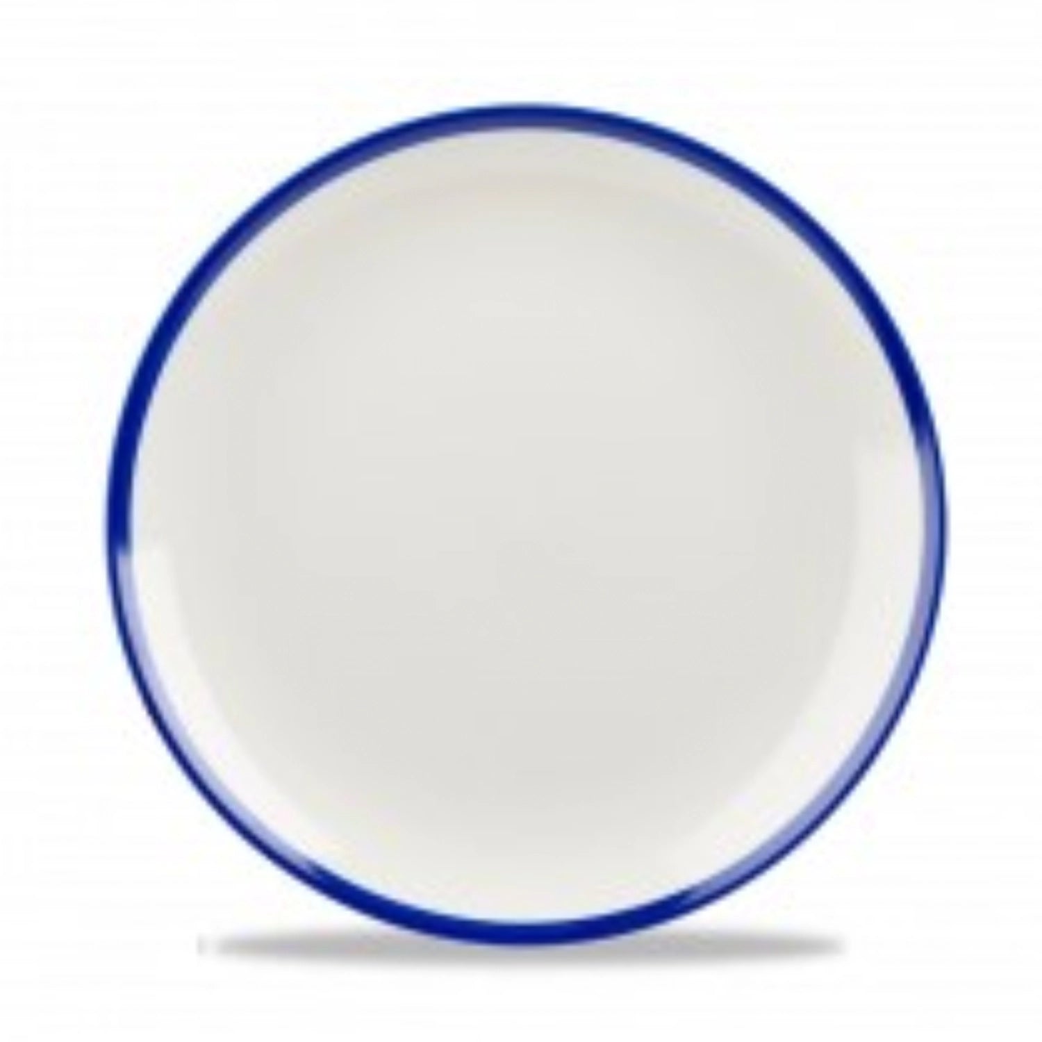 Retro Blue Coupe plate flat 21.7cm
