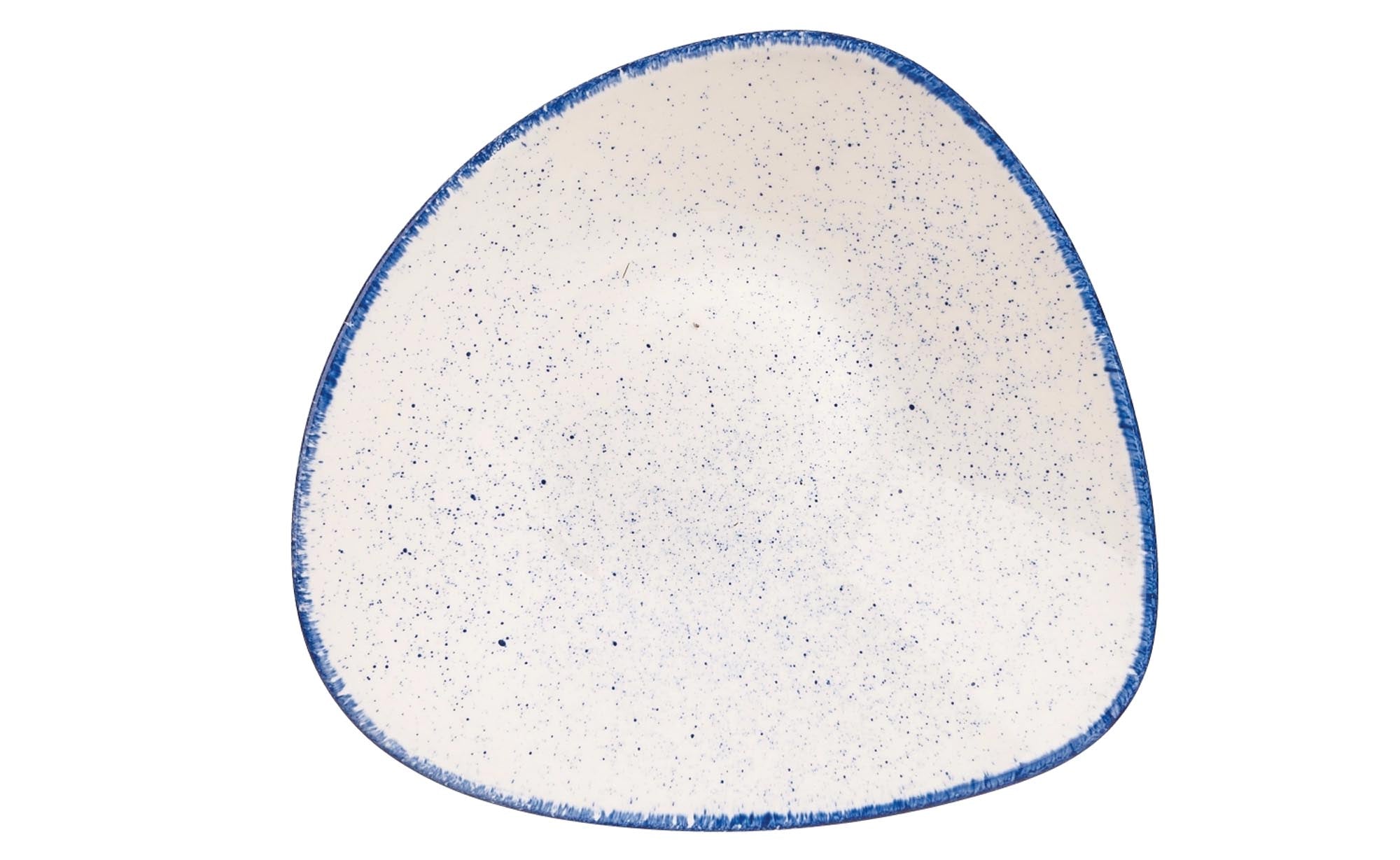 Eleganter, tiefer Porzellanteller in Indigo Blue, kratzfest, spülmaschinen- und mikrowellengeeignet, ideal für Suppen und Pasta.