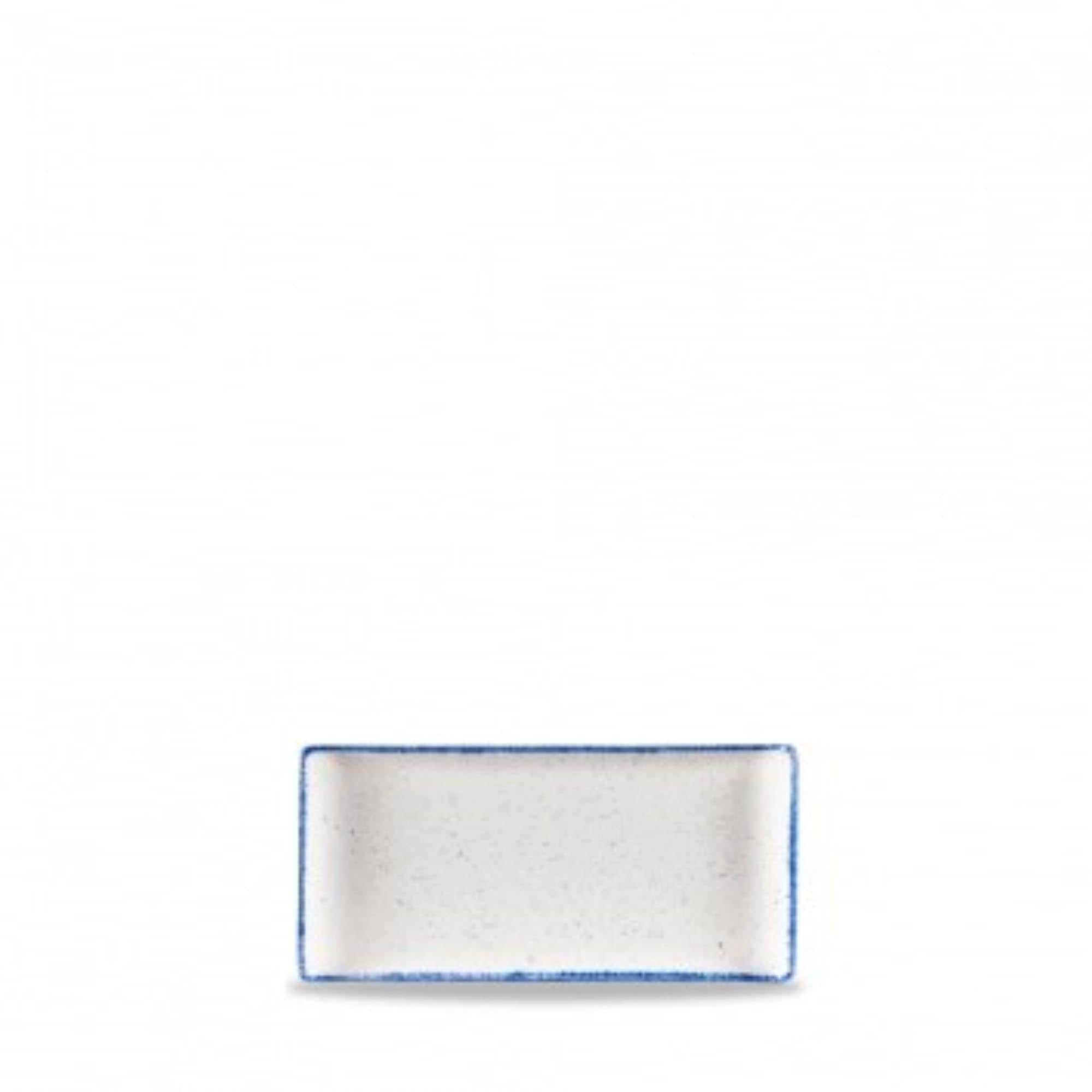 Elegante, robuste Stonecast Hints Indigo Blue Platte (30x14,5 cm) von Churchill, ideal für Restaurants und Zuhause. Spülmaschinenfest, mikrowellengeeignet.