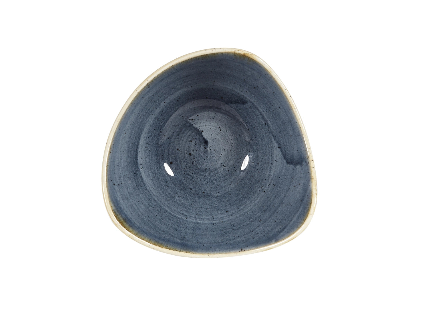 Stonecast Blueberry Triangle Plate deep 18.5cm
