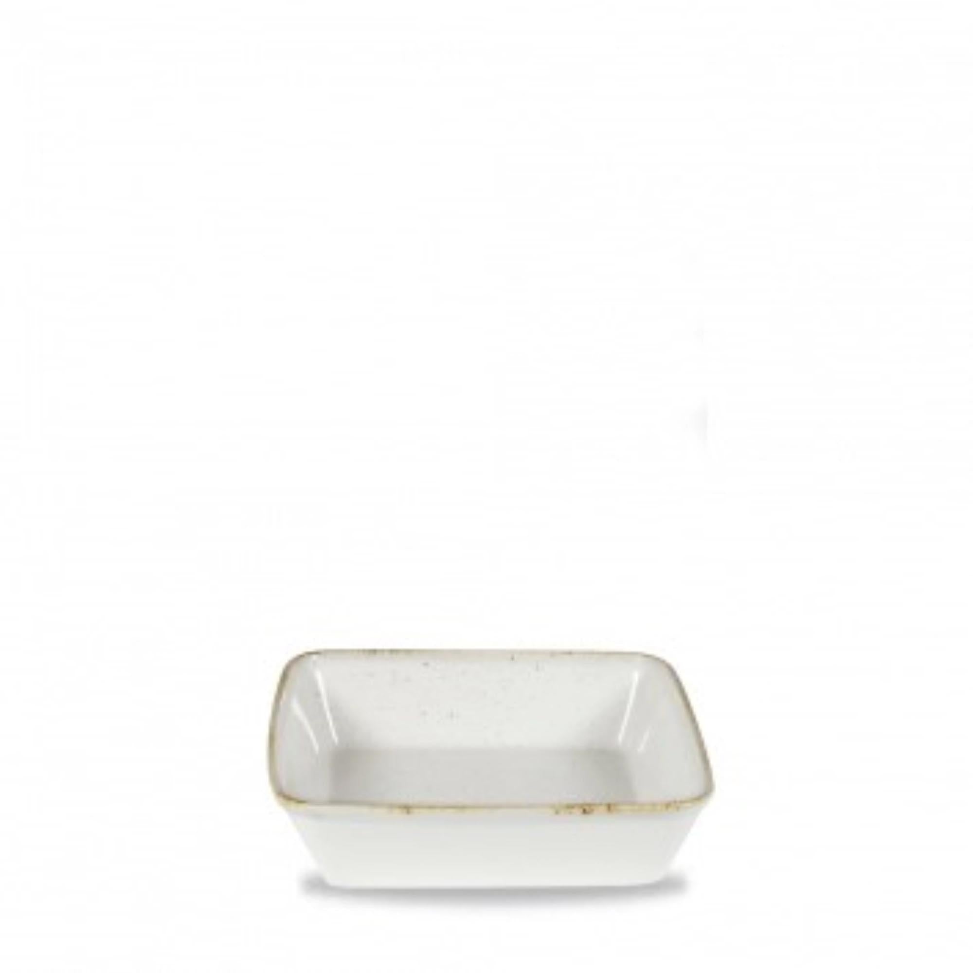 STONECast laisse entendre la forme de dos blanche de l'orge 25x25x6.2cm