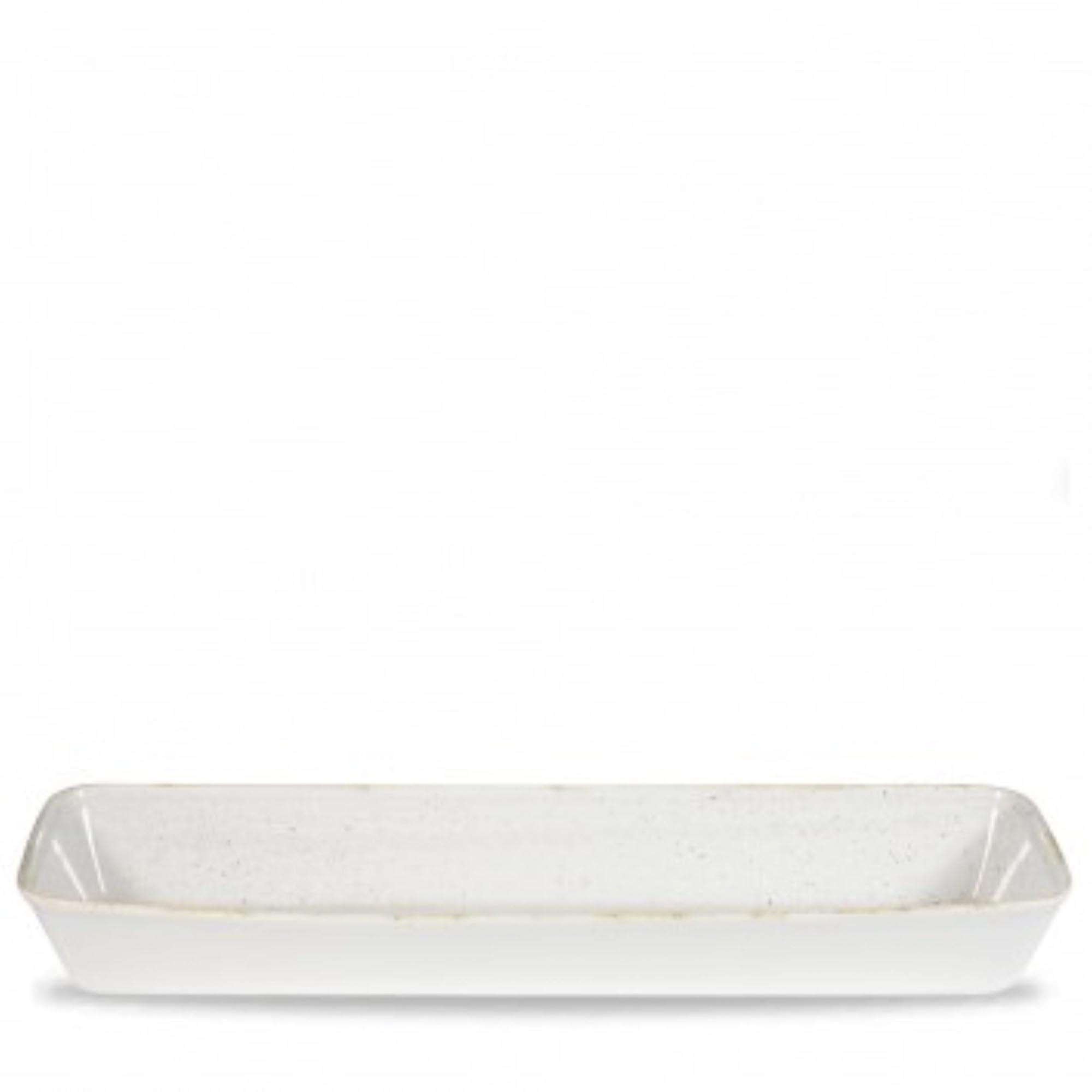 Elegante Stonecast Backform (53x16x6.2cm) aus robustem Steinzeug für perfekte Kuchen, Brot & Aufläufe. Spülmaschinenfest & stilvoll.