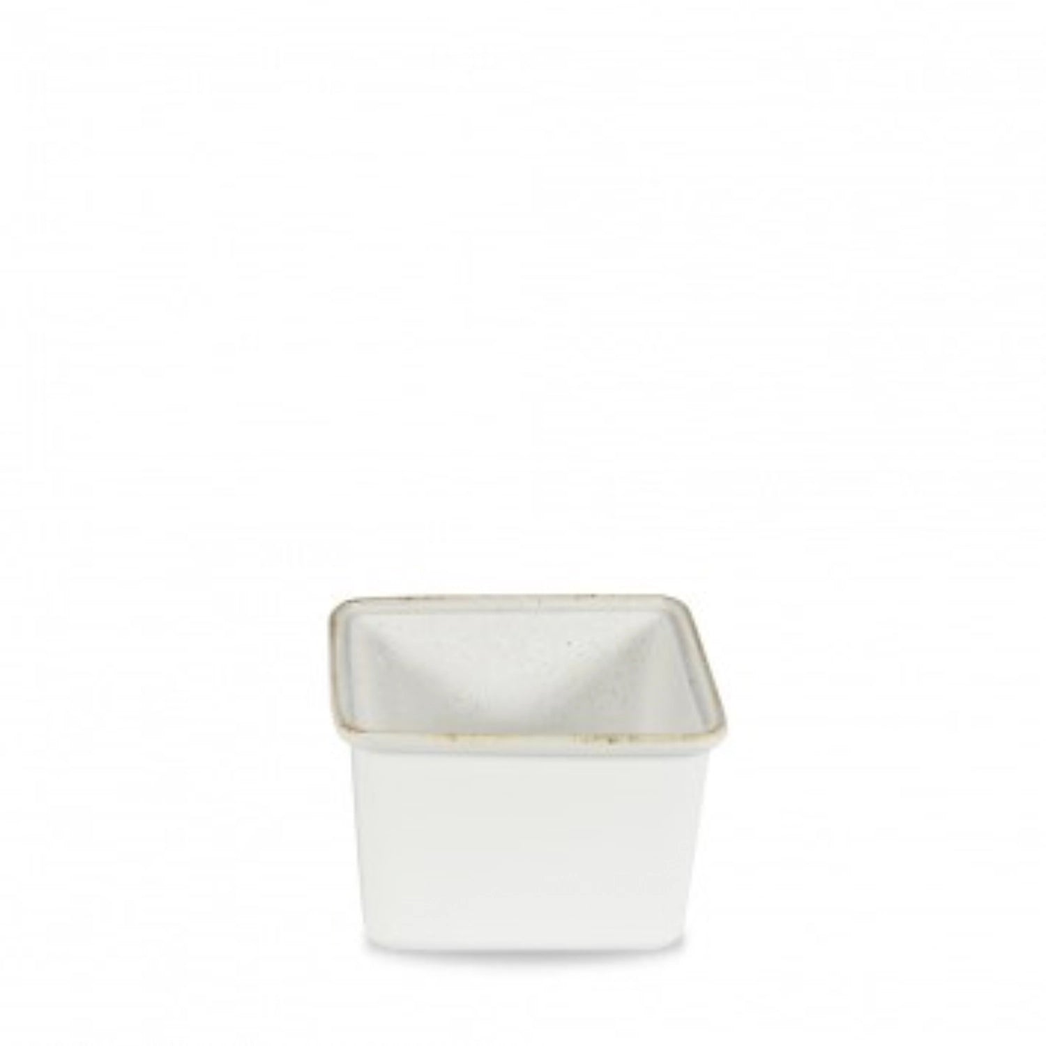 STONECAST laisse entendre le plat de boulangerie blanc 18x19.4x11.5cm