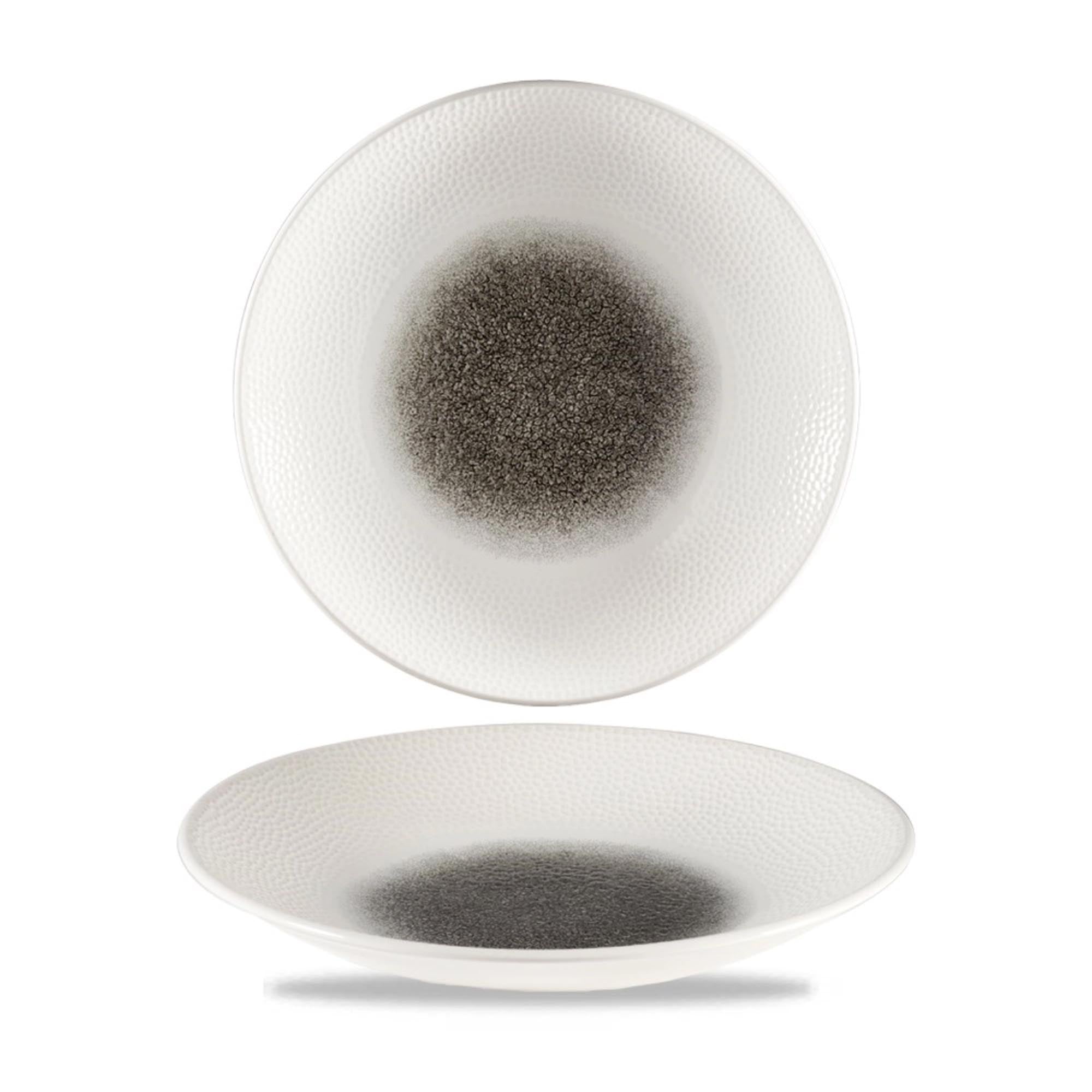 Piastra coupé nera di isla raku in quarzo profondo 25,5 cm