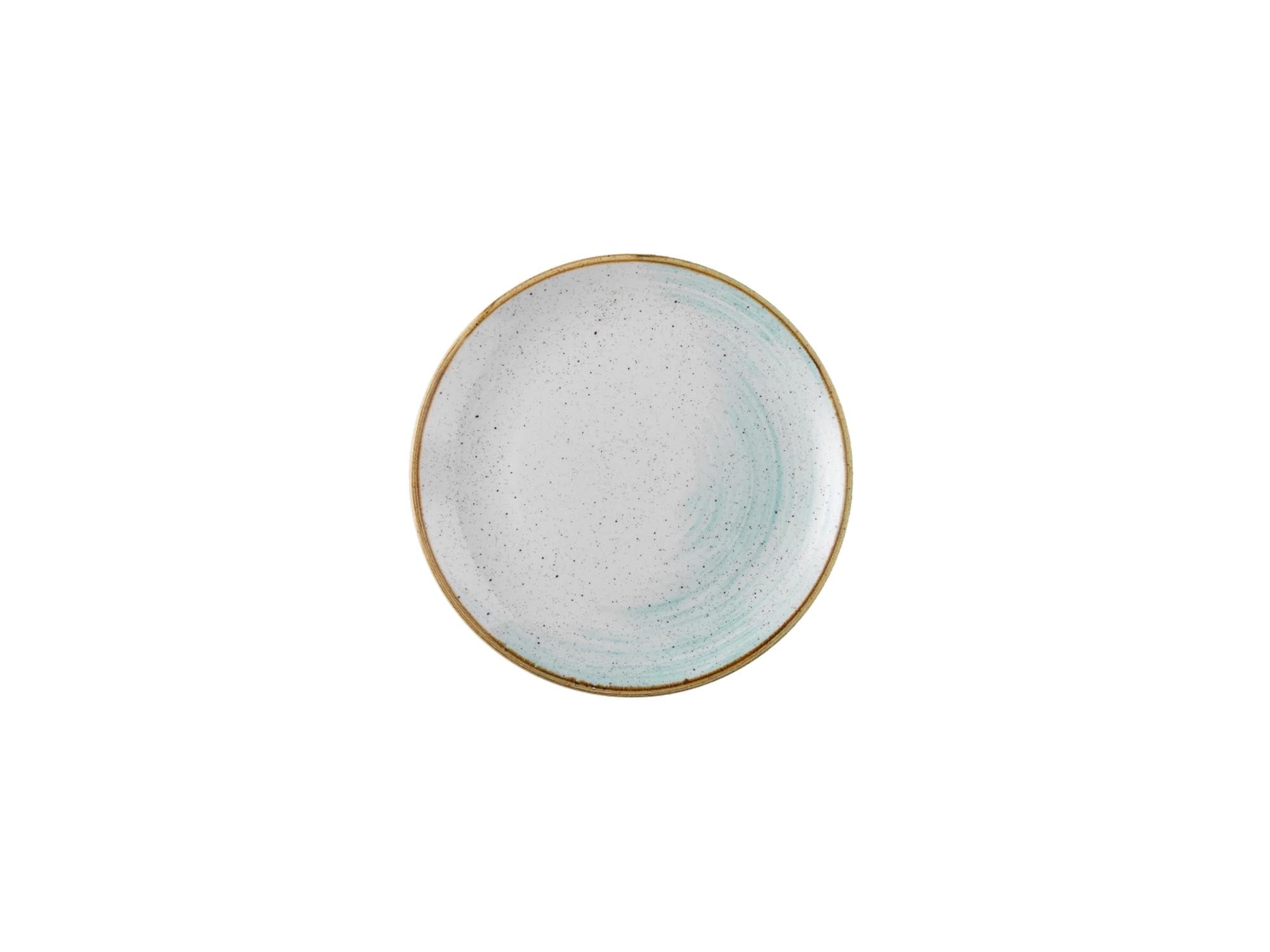 Elegante 26cm Coupe-Teller in sanftem Duck Egg Blau, aus robustem Porzellan, ideal für stilvolle Tischdekoration.