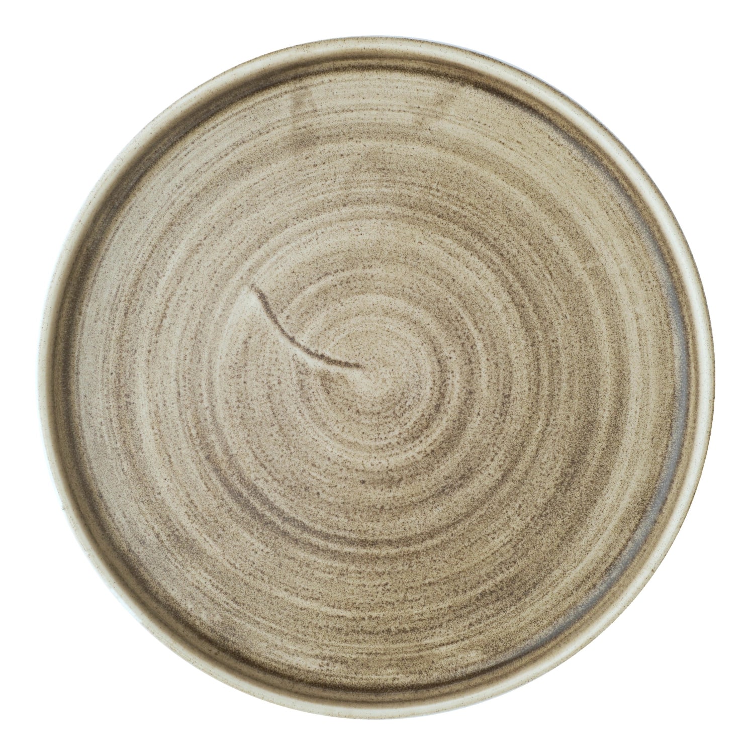 Stonecast Patina Antique Taupe Walled Teller 21cm, H2CM