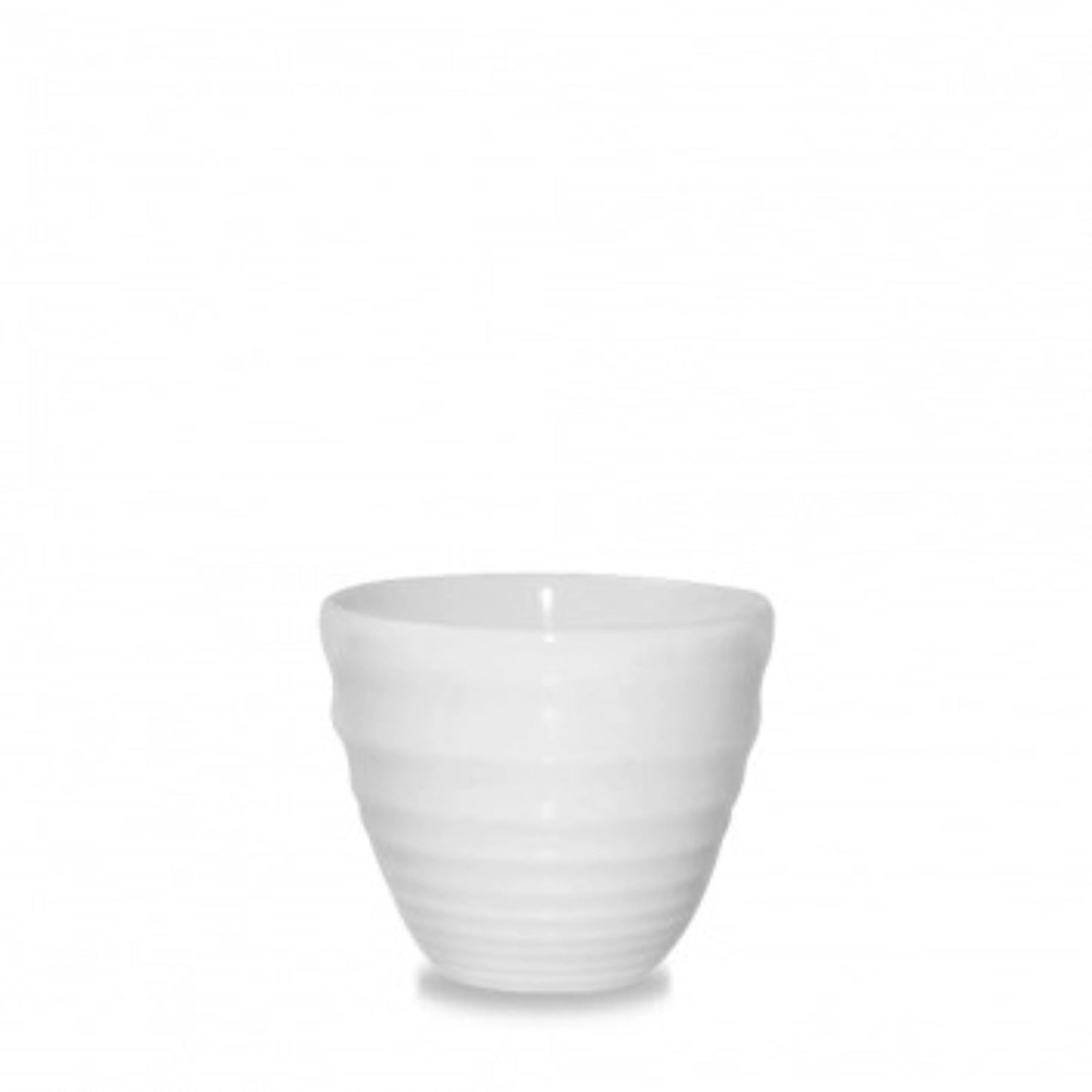 Bit sur le côté White Ripple Chip Cup 9.5x8.3 cm 28cl