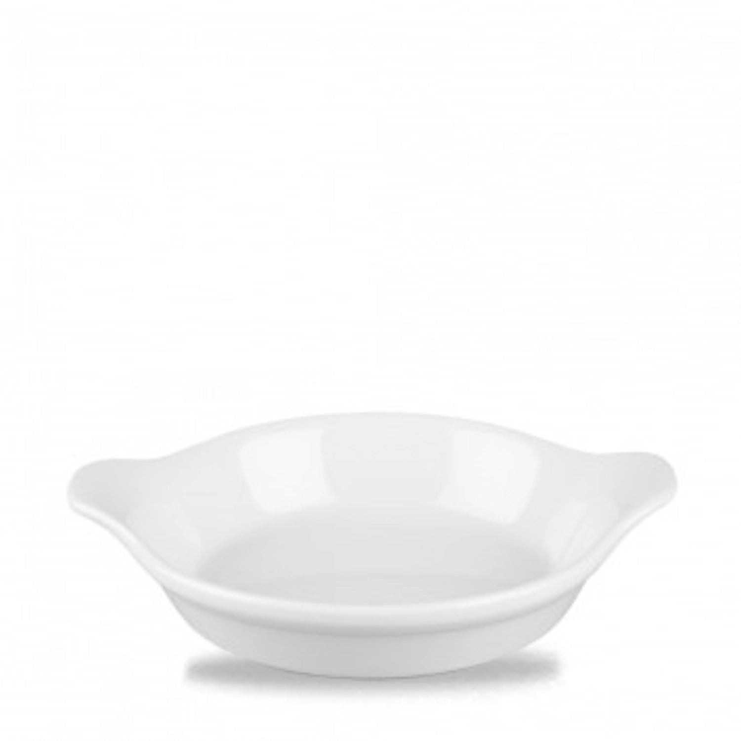 Cookware White Schale rund mit Griffen 17.5x21.5cm 59cl