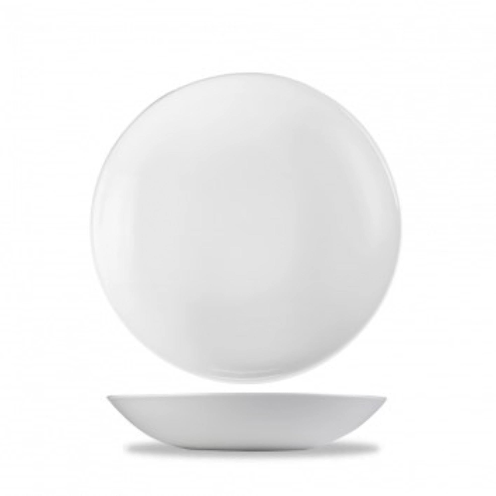 Elegante Evolve White Coupe Schüssel von Churchill, 18,2 cm, 42,6 cl, aus robustem Porzellan, spülmaschinenfest, ideal für Salate und Desserts.