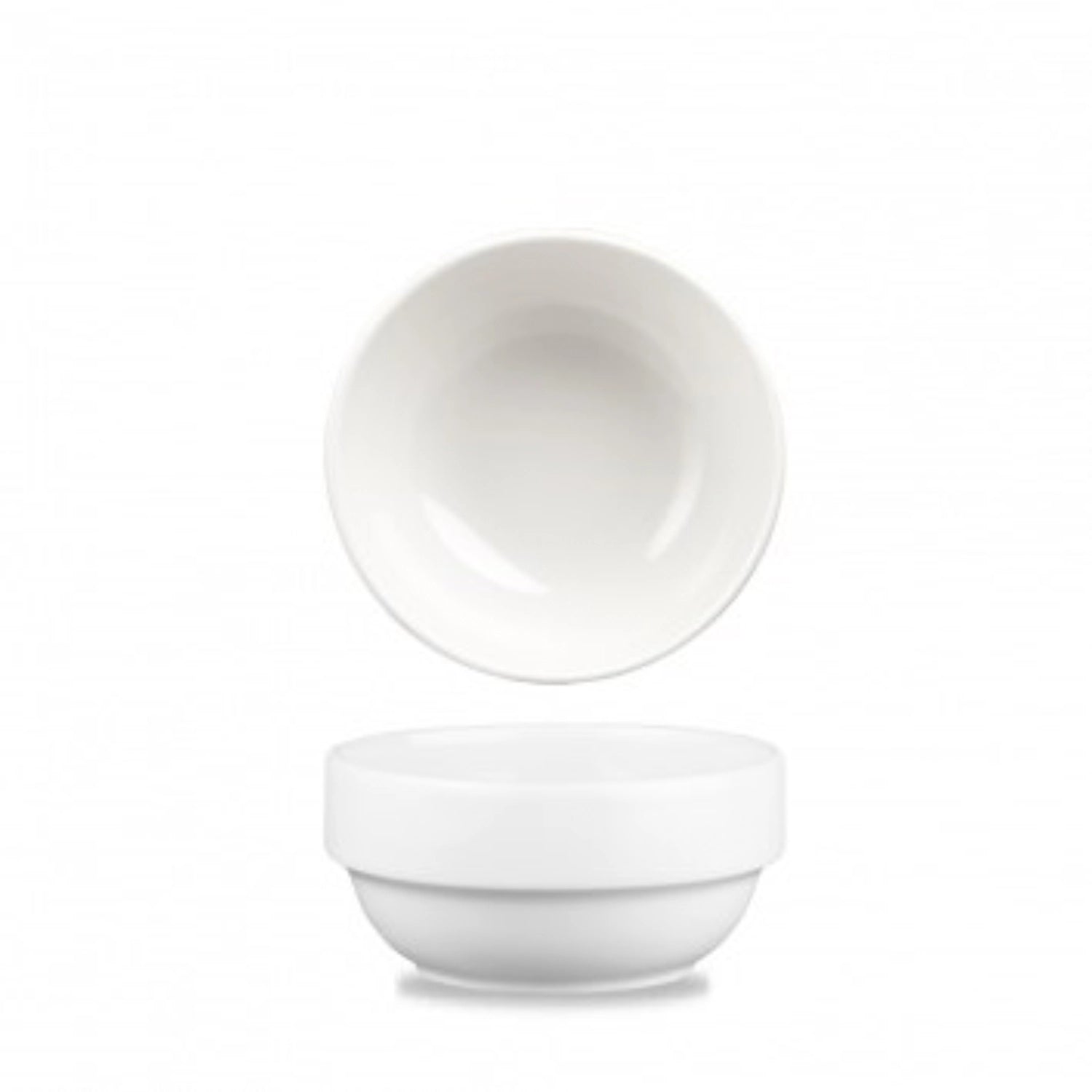 Profile White bowl stackable 37.7cl H5.5cm, D11.5cm