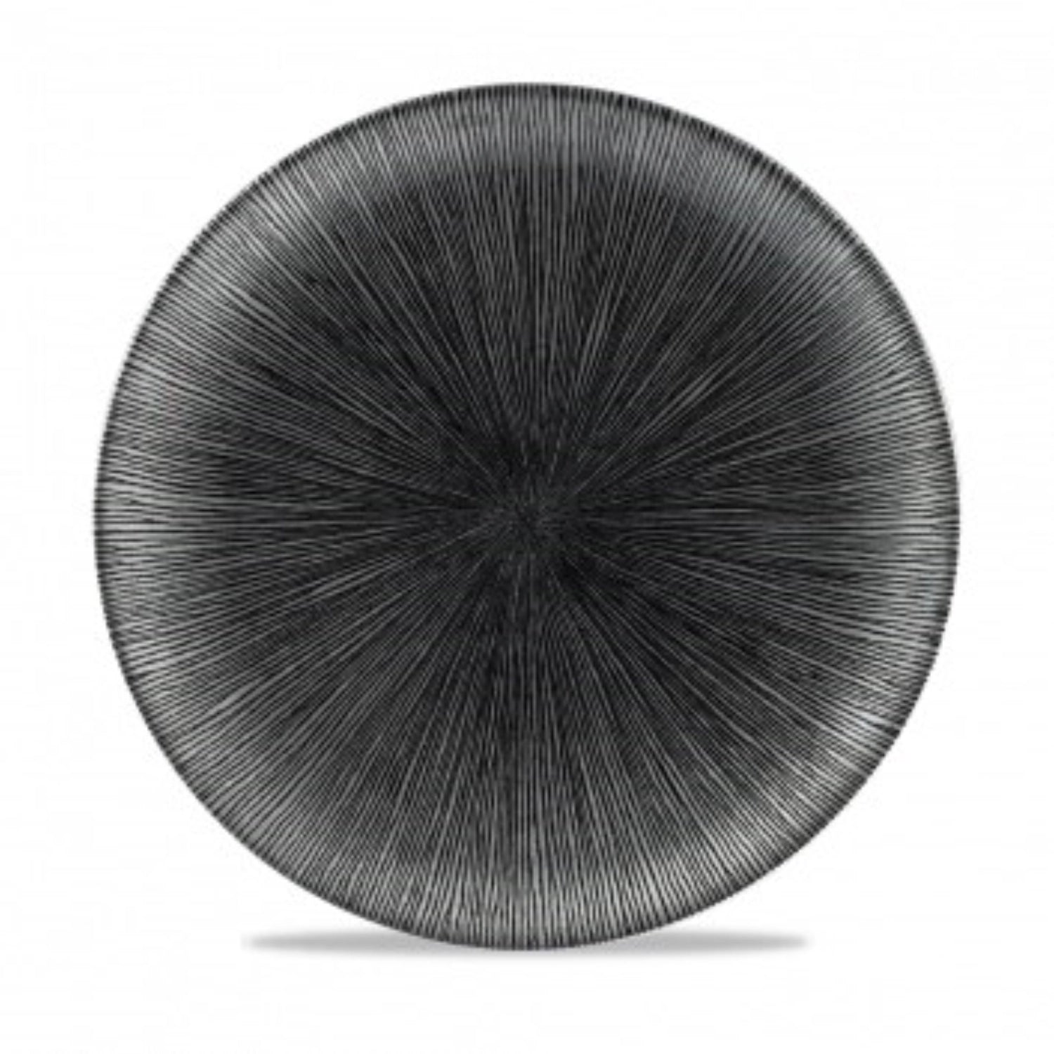 S.PAssiette plate Agano Black Coupe 26 cm