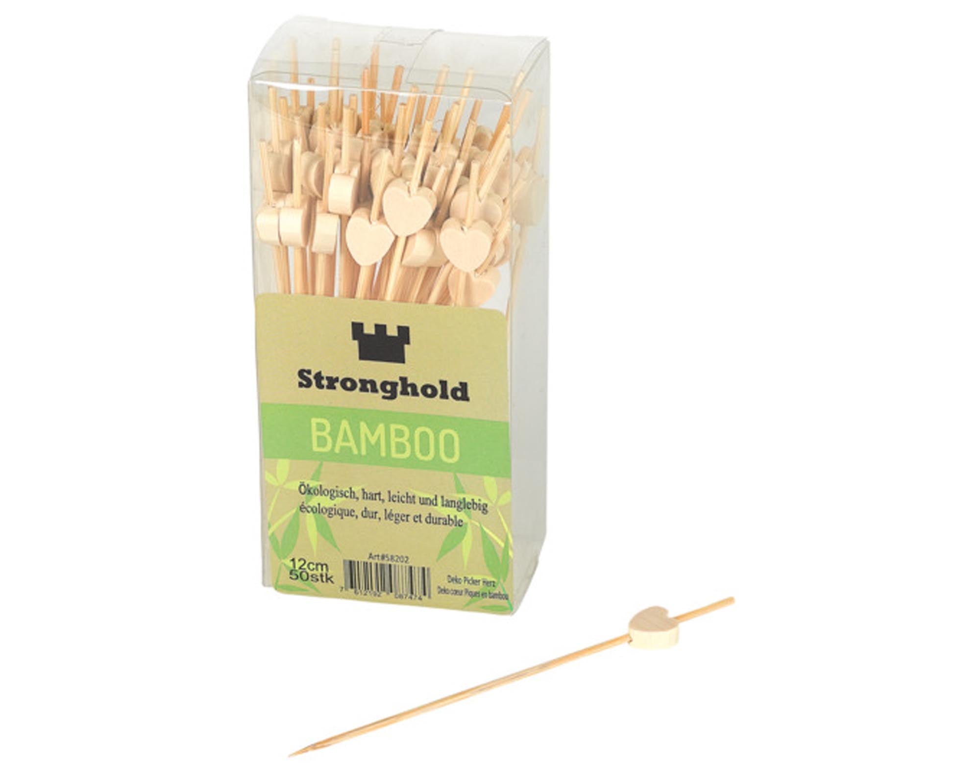 Entdecken Sie die STRONGHOLD Deko-Picker Herz (50 Stück, 12 cm) für festliche Fingerfood-Präsentationen. Ideal für Partys, Hochzeiten und besondere Anlässe!