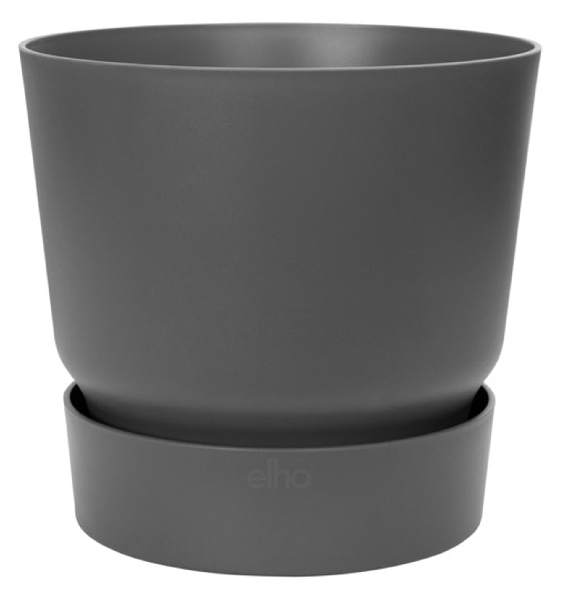 Entdecken Sie das ELHO Pflanzengefäß Greenville rund living black (ø 19 cm) – nachhaltig, elegant und ideal für Innen- und Außenbereiche.