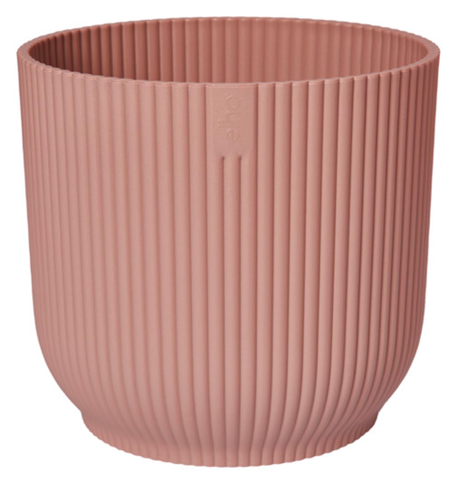 Entdecken Sie das ELHO Pflanzengefäß Vibes fold in zartem Rosa (ø 25 cm) – umweltfreundlich, stilvoll und ideal für Ihre Pflanzen im Innen- und Außenbereich.