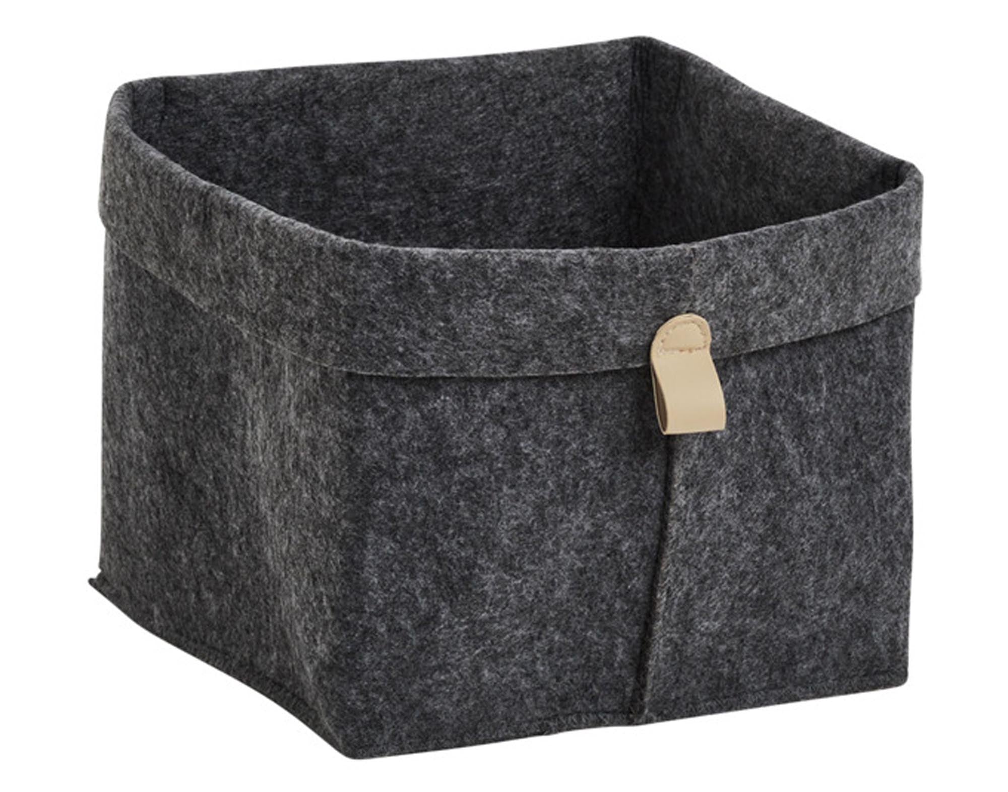 Stilvoller ZELLER PRESENT Aufbewahrungskorb 24x24x25 cm: robust, vielseitig, pflegeleicht – ideal für Ordnung und Dekoration.