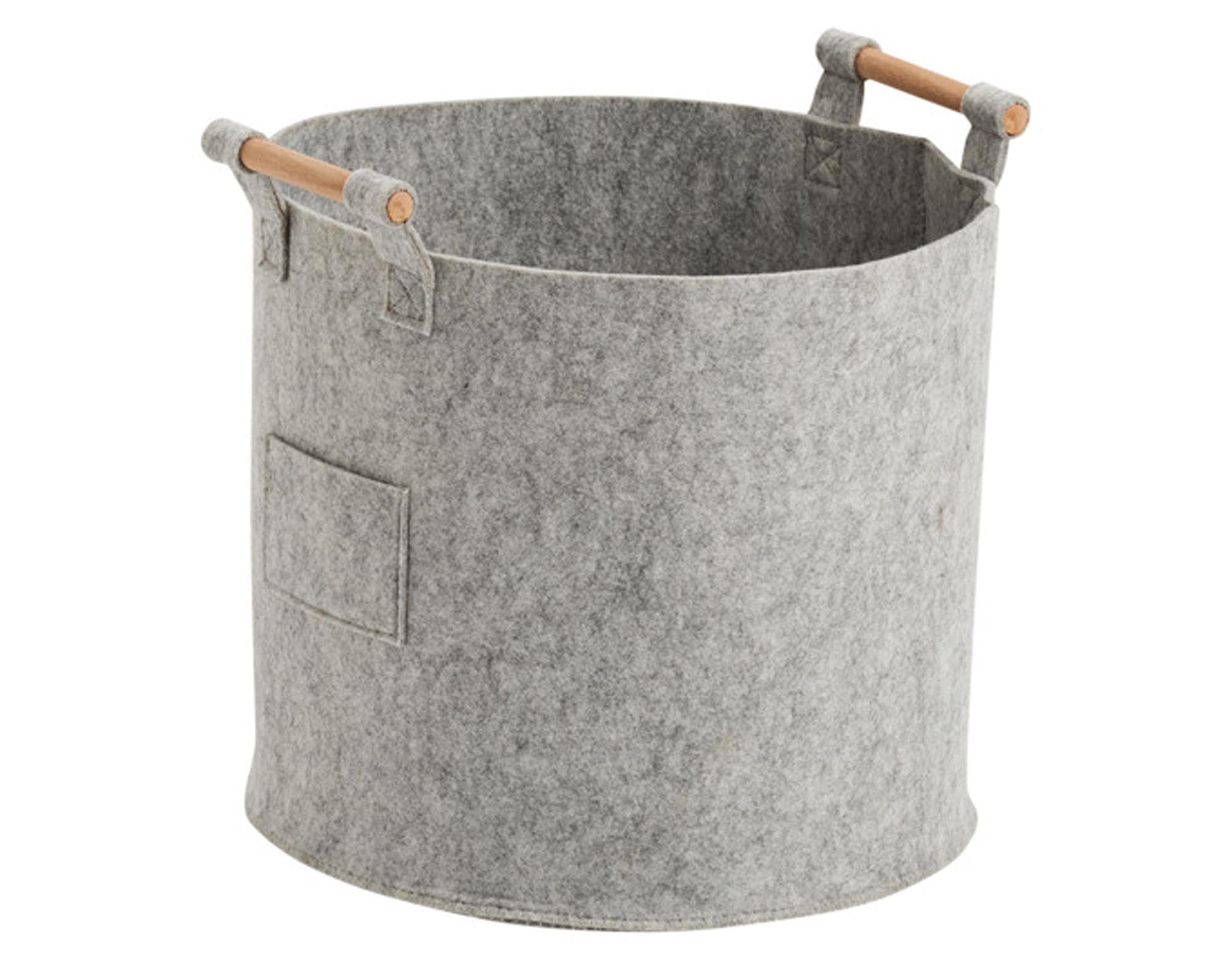 Stilvoller ZELLER PRESENT Aufbewahrungskorb 35x35x28 cm: robust, modern, vielseitig für Spielzeug, Decken, Bücher. Eleganz für Ihr Zuhause.