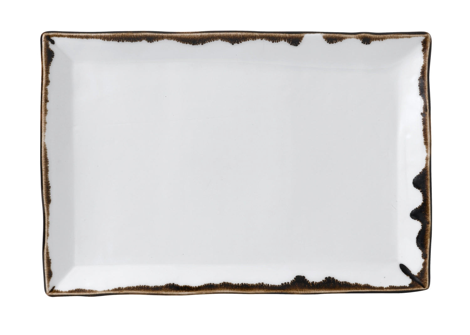 Récolte Rectangle de la plaque organique naturelle. 28,5x18,7 cm