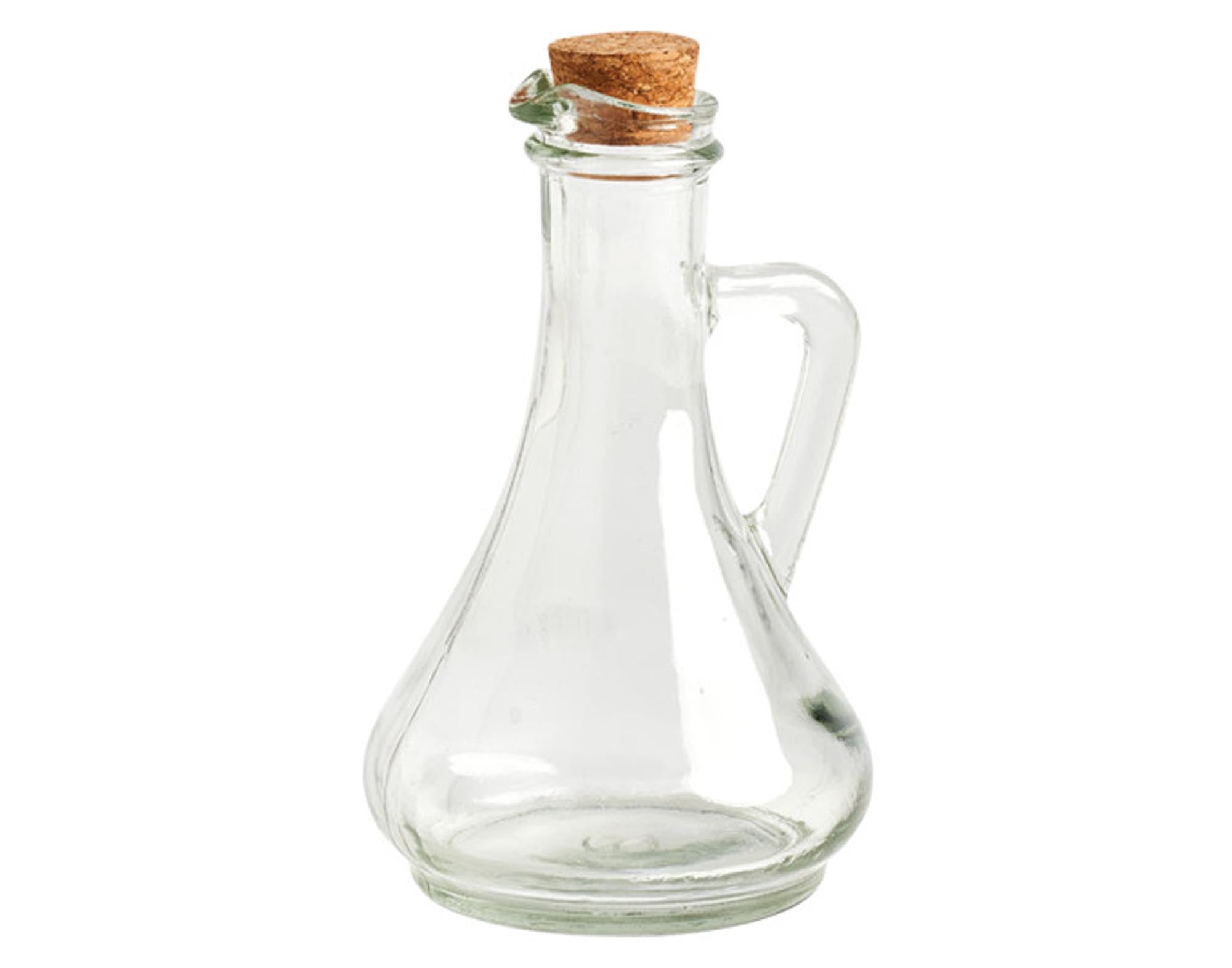 Entdecken Sie die ZELLER Essig-Ölflasche aus Glas (300 ml) mit Korkverschluss. Stilvoll, nachhaltig und ideal für Ihre Küche!