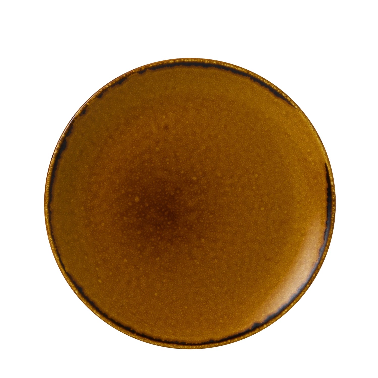 Harvest Brown Coupe plate flat 26cm