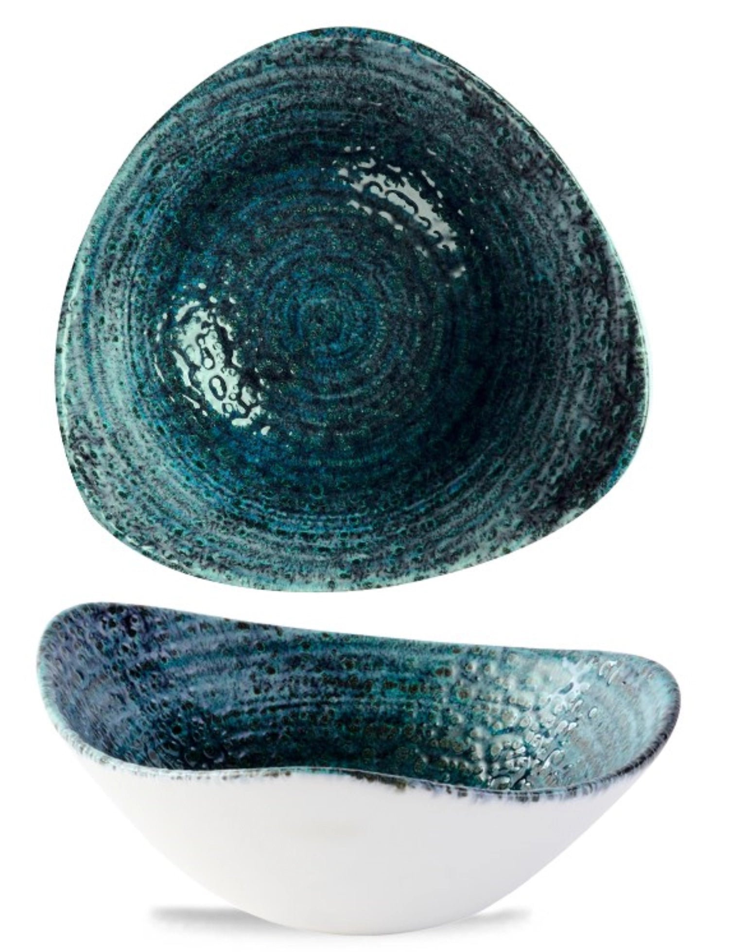 Homespun Chroma Marine Triangle Bowl 23.5cm
