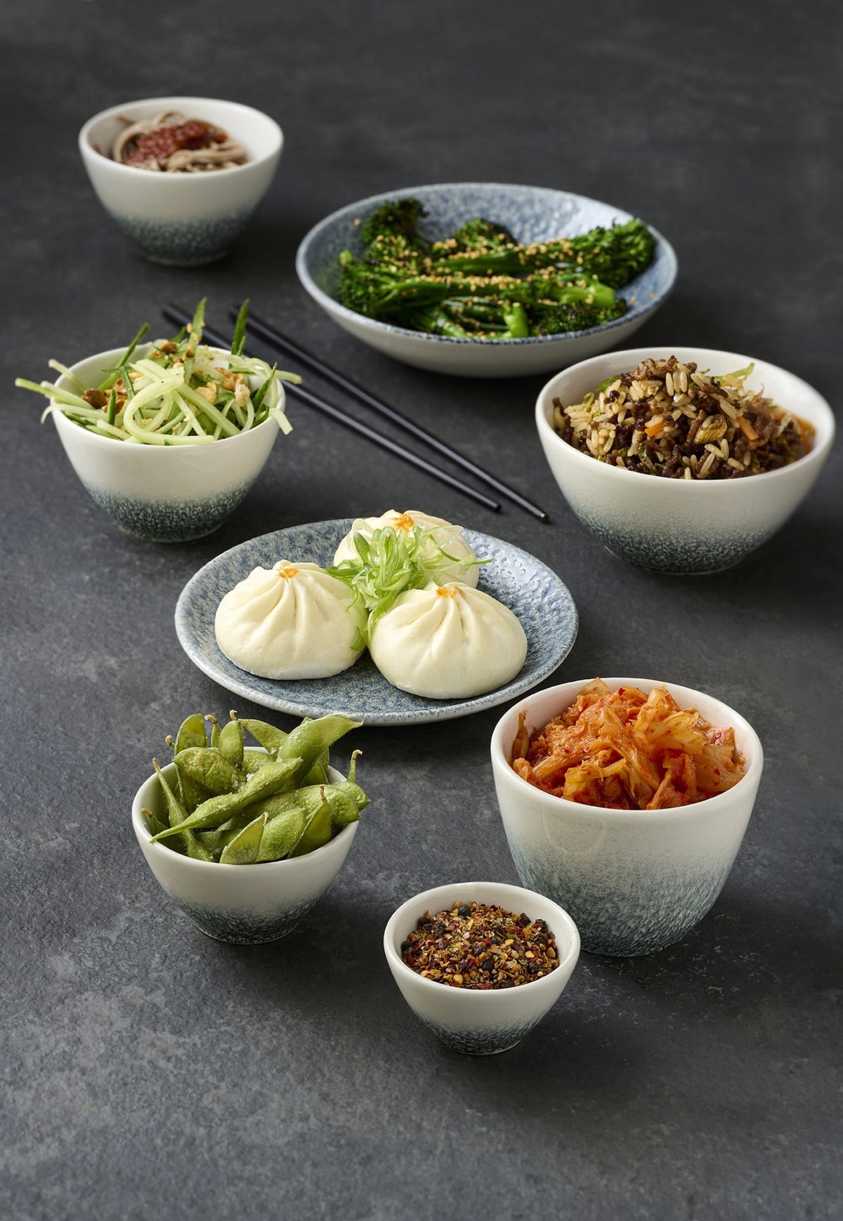Raku Nourish Dip Schale 11cl H5 cm in Blau präsentiert im Onlineshop von KAQTU Design AG. Schale ist von Churchill