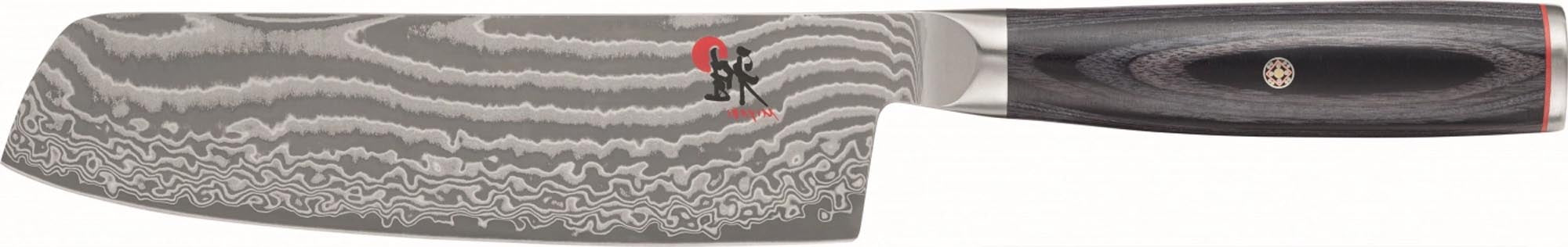 Entdecken Sie das MIYABI 5000MCD 67 BLACK Gyutoh, ein 200 mm Küchenmesser mit hochwertiger Molybdän-Vanadium-Stahlklinge und ergonomischem Ahornholzgriff.