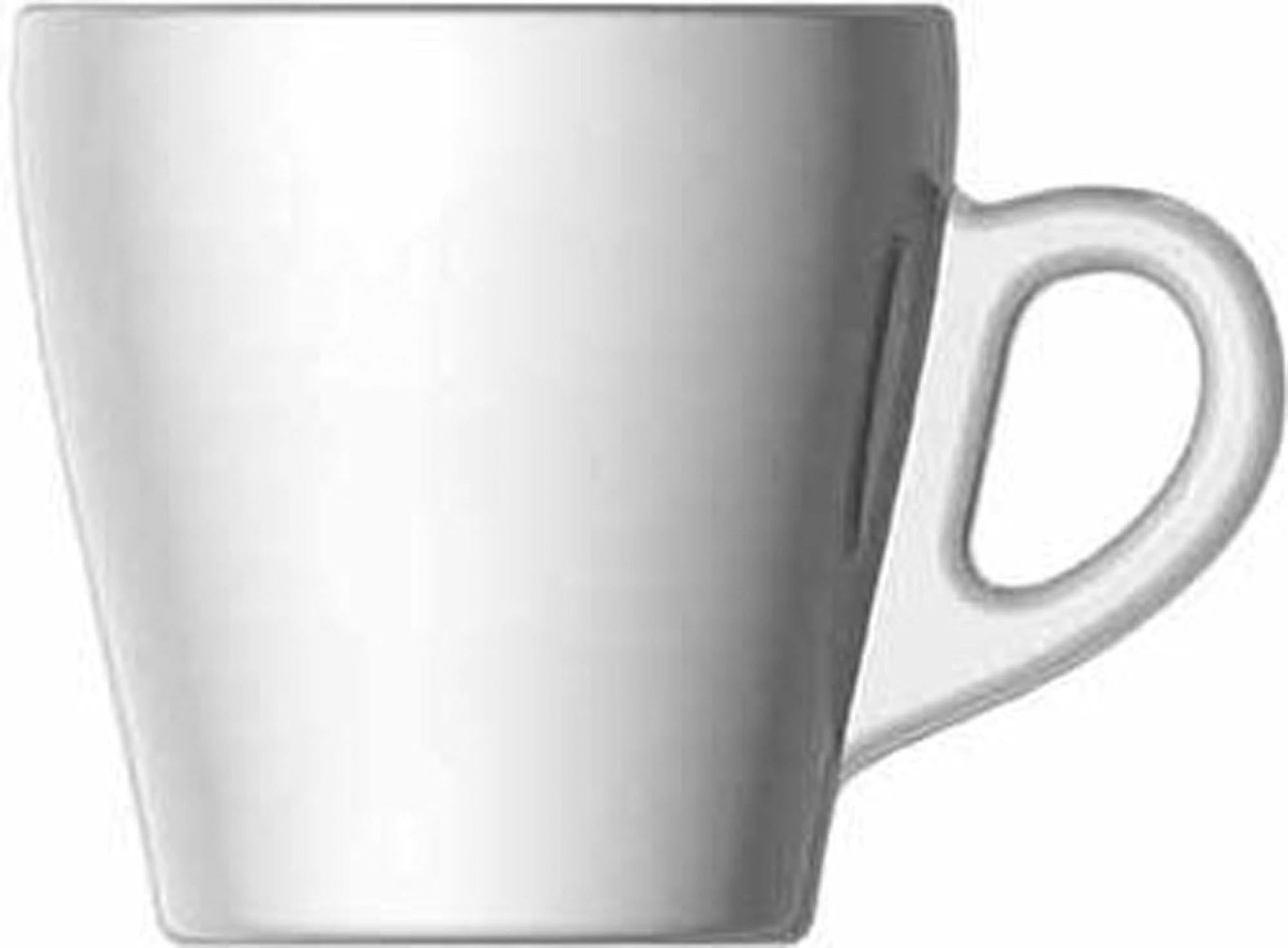 Entdecken Sie die elegante Pura Cappuccino Obertasse 28cl von Rastal. Hochwertiges Porzellan, pflegeleicht, ideal für Cappuccino und Latte Macchiato.