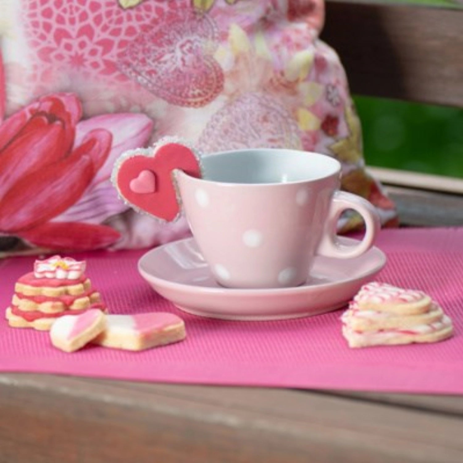 3 pezzi. Terrace Outlet forma Rosette, 4.5.6cm