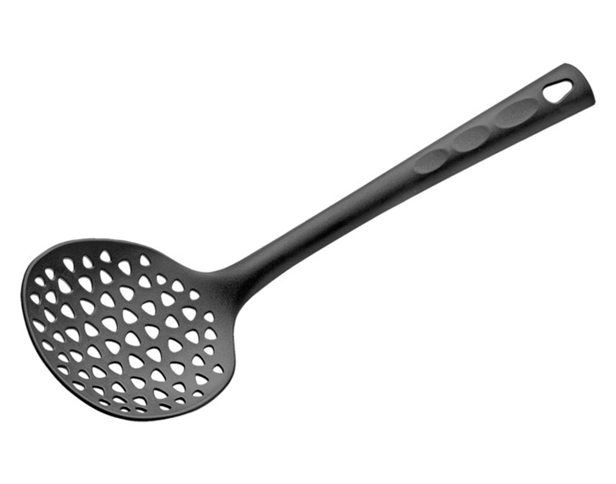 EVA Schaumlöffel Highgrade 33 cm: Hochwertiger Edelstahl, ergonomisches Design, ideal zum Abschöpfen von Schaum und Fett in der Küche.