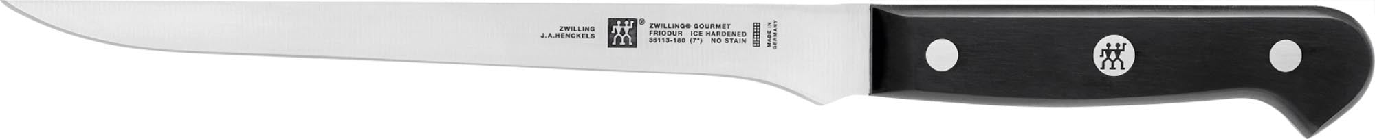 Entdecken Sie das ZWILLING Gourmet Hackmesser (150 mm) – Ihr unverzichtbares Küchenwerkzeug für präzises Hacken, Zerteilen und Schneiden. Hochwertige Klinge aus Spezialstahl, ergonomischer Griff und langlebig.
