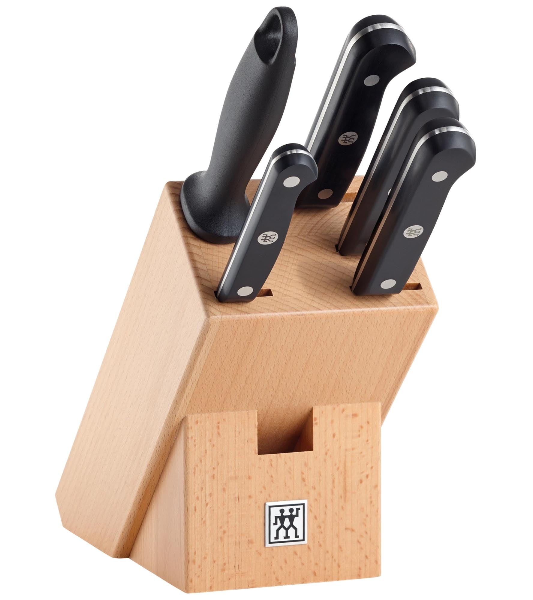 ZWILLING Gourmet Messerblock gefüllt, natur, 6-tlg. in Braun präsentiert im Onlineshop von KAQTU Design AG. Küchenhelfer ist von Zwilling Kitchen