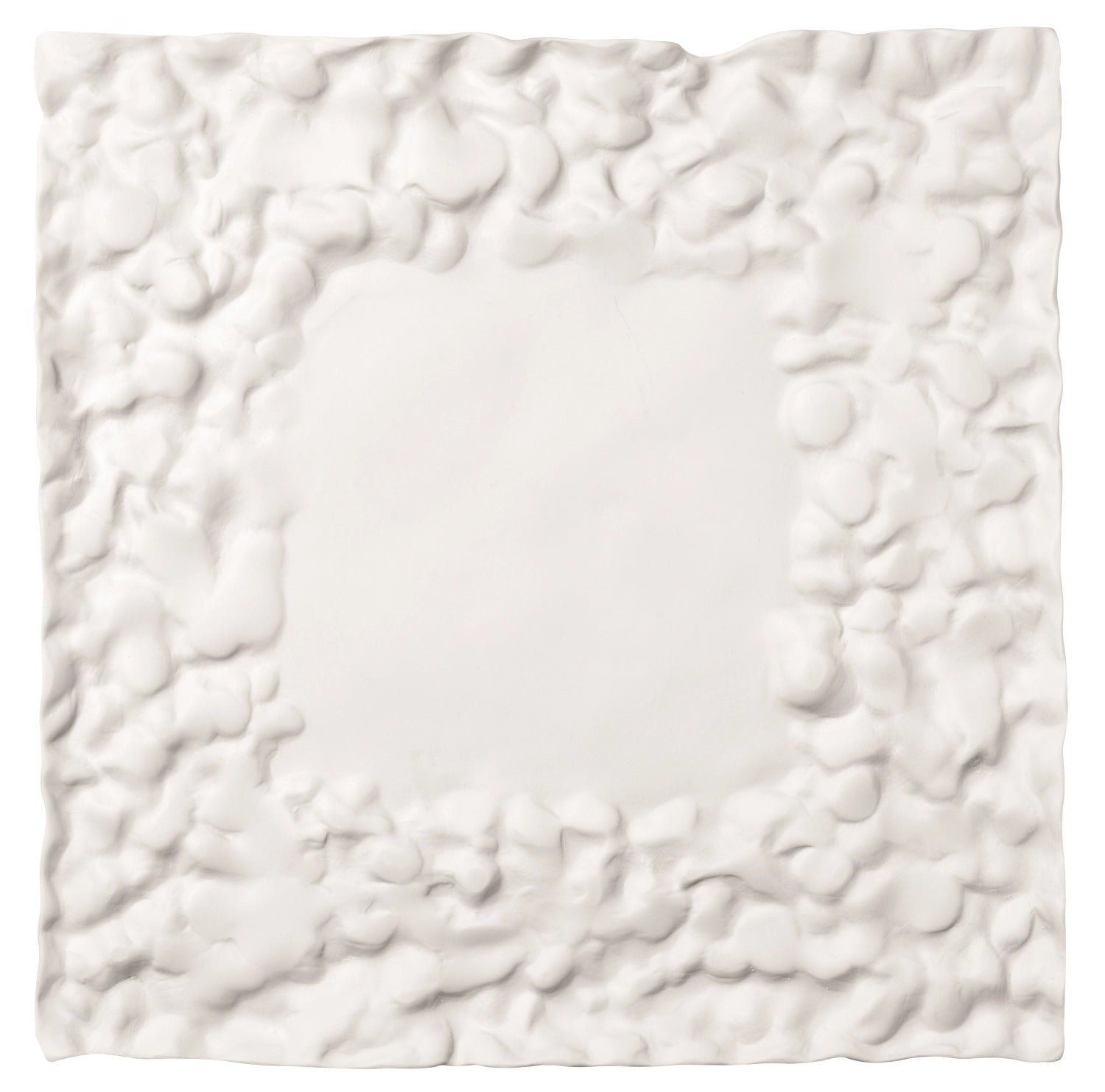 Materia 07S Platte quadratisch 29x29cm mit Glasur in Weiss präsentiert im Onlineshop von KAQTU Design AG. Platte ist von Royale