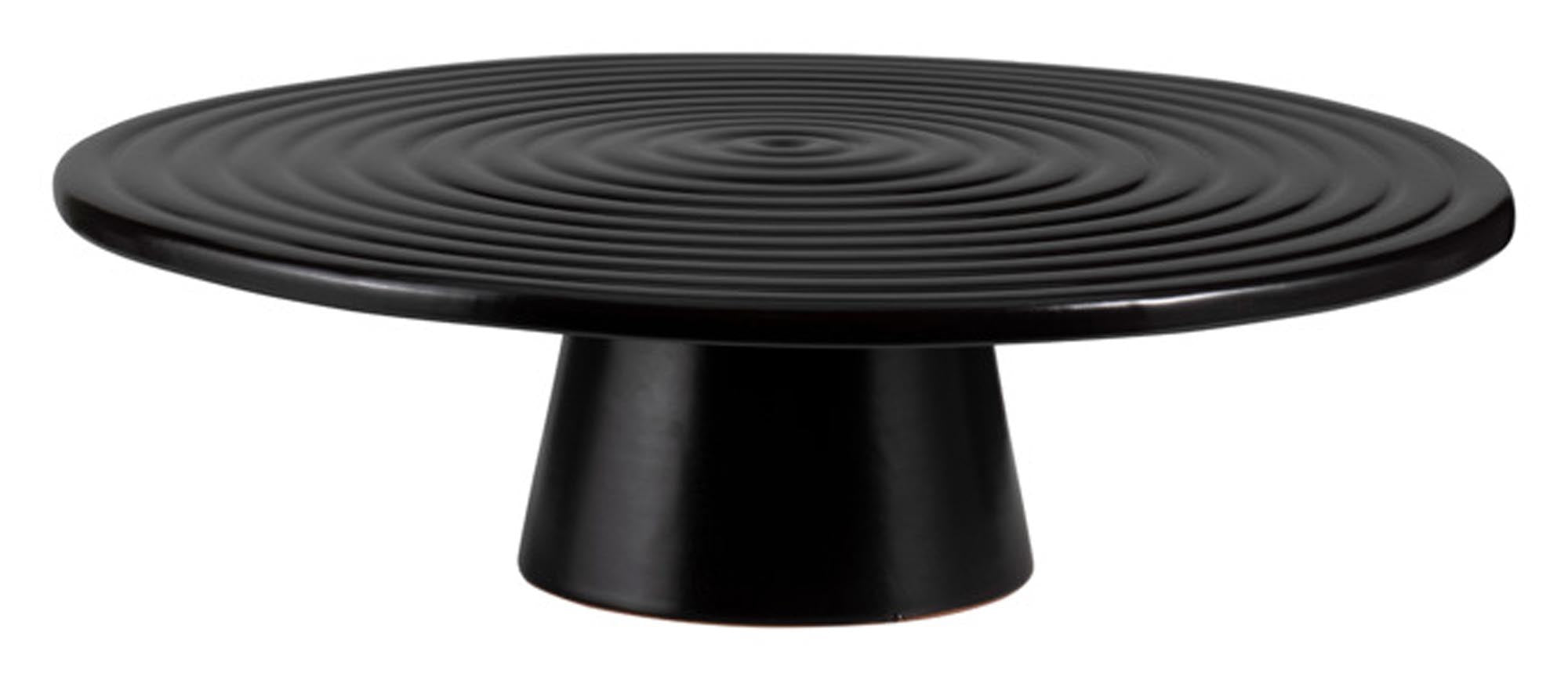 Elegante Teller auf Fuss von DUTCHDELUXES, ø 32 cm, aus hochwertigem Porzellan. Ideal für festliche Anlässe und vielseitige Tischdekoration.