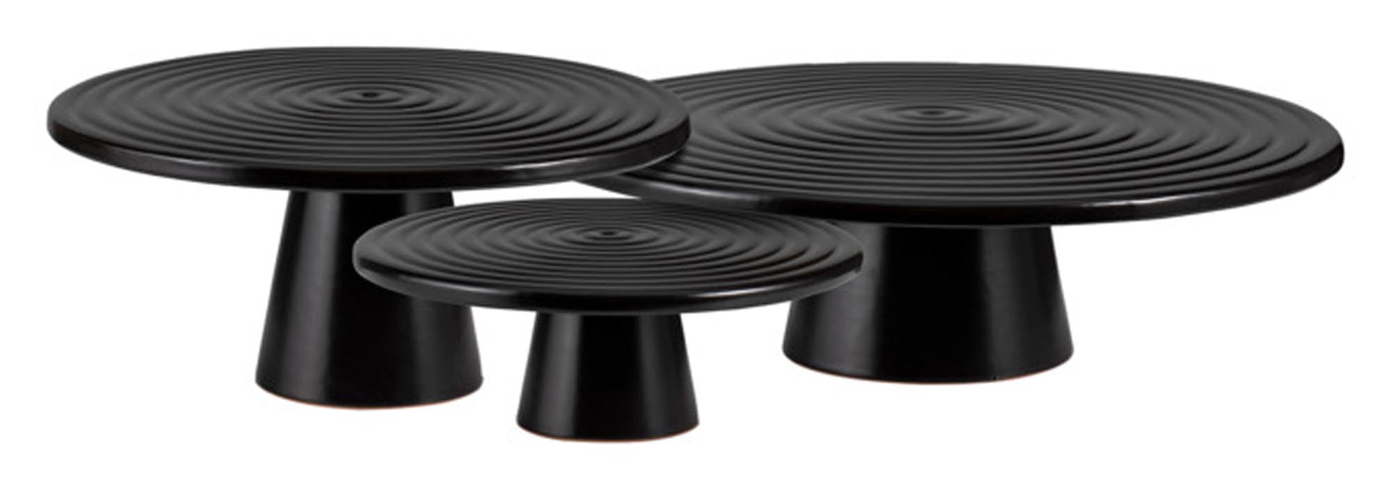 Eleganter Teller auf Fuss ø 32 cm von DUTCHDELUXES: Hochwertiges Porzellan, stilvolles Design, hitzebeständig, kratzfest, spülmaschinenfest.