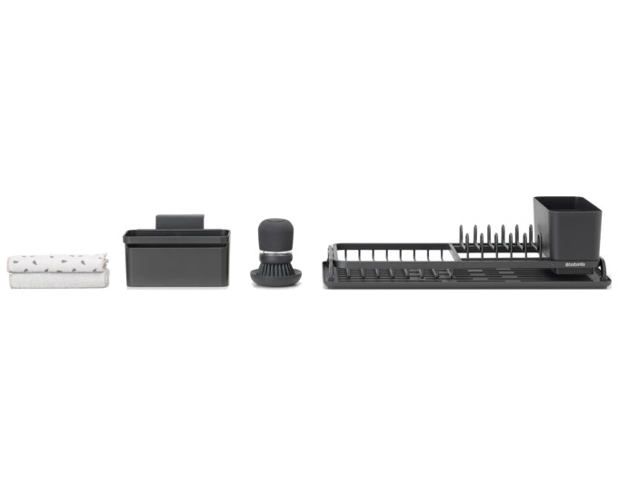 Entdecken Sie das BRABANTIA Abwaschset SinkStyle 3-teilig in mineral infinite grey. Praktisch, stilvoll und umweltfreundlich für Ihre Küchenreinigung.