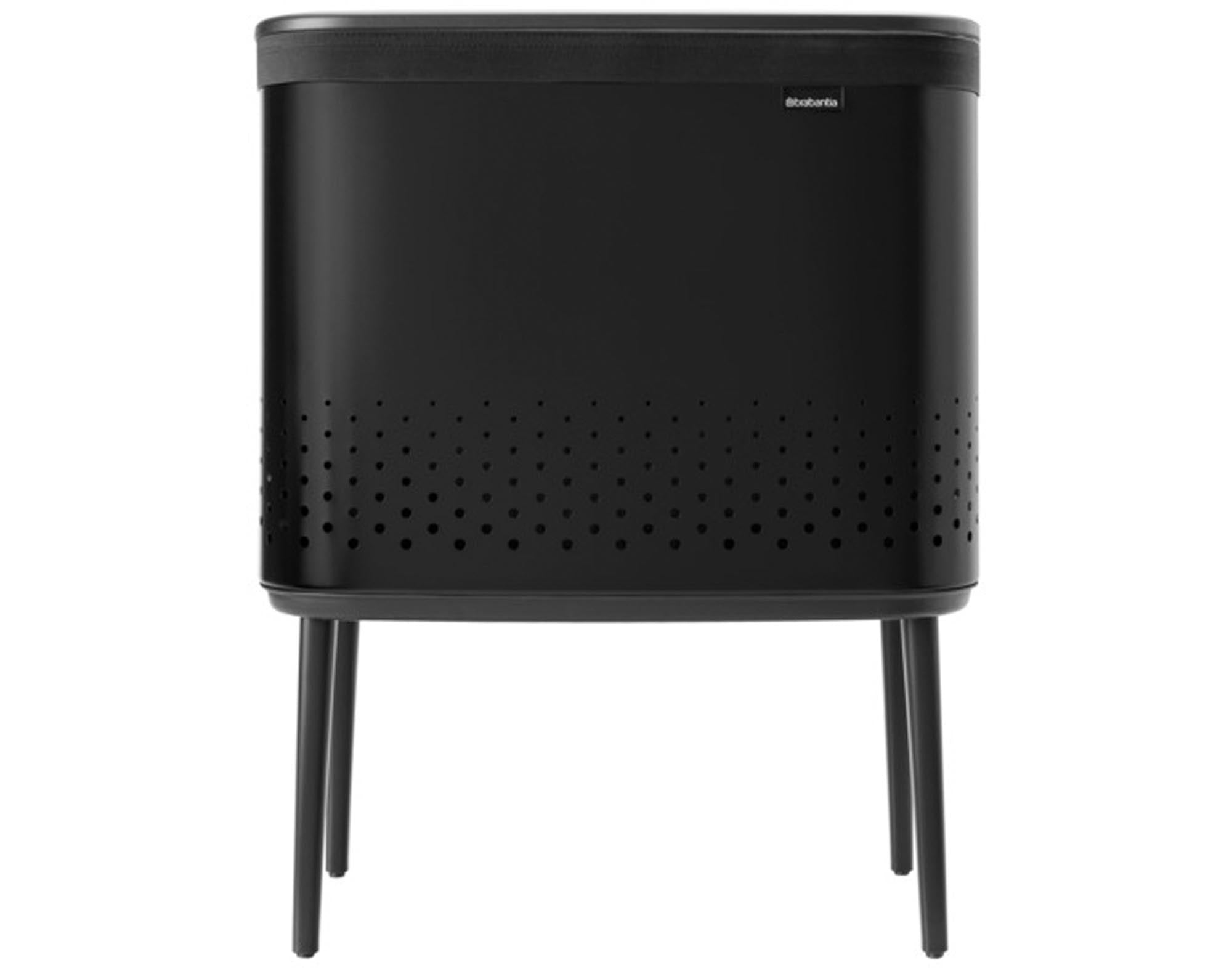 Entdecken Sie die BRABANTIA Wäschebox mit Deckel Bo 60 l in matt black. Stilvoll, geräumig und langlebig – ideal für Ihre Wäscheorganisation!