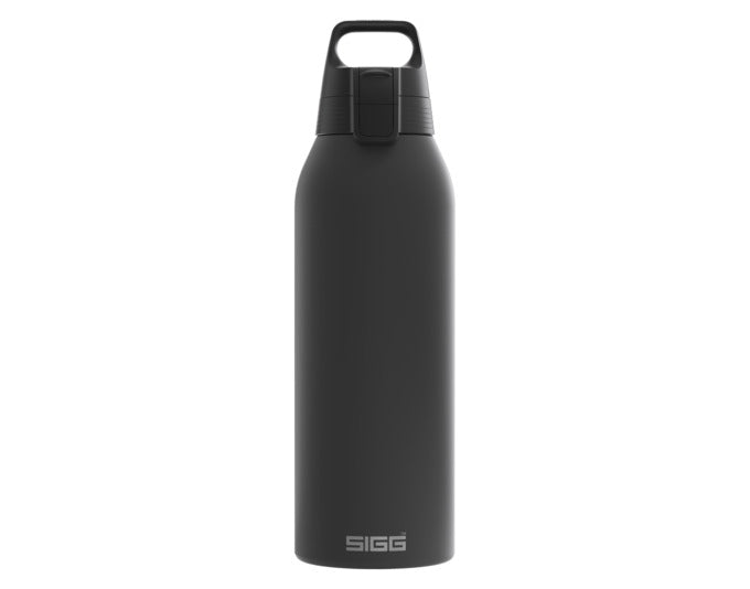 SIGG Bottle Shield One 1L: Leichtes Aluminium, zitroniges Design, BPA-frei, isoliert, kratzfest, ideal für Sport & Freizeit.