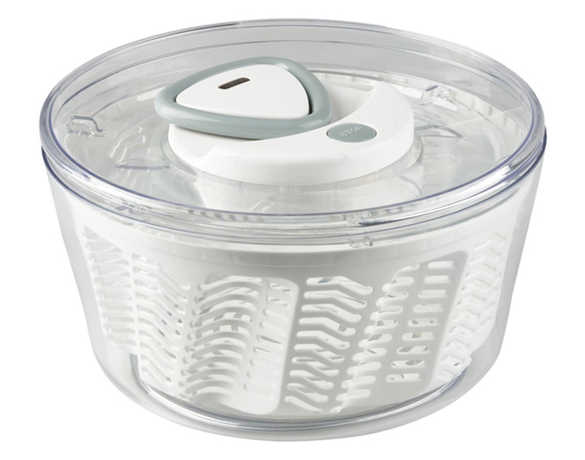 Entdecken Sie die ZYLISS Salatschleuder Easy Spin 2 (ø 26 cm) – ideal zum schnellen Trocknen von Salat, Gemüse und Kräutern. BPA-frei, stabil und stilvoll!