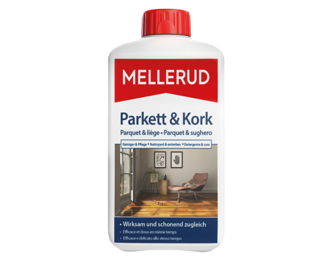 MELLERUD Parkett und Kork Reiniger und Pf lege 1.0 l in präsentiert im Onlineshop von KAQTU Design AG. Reinigungsmittel ist von MELLERUD